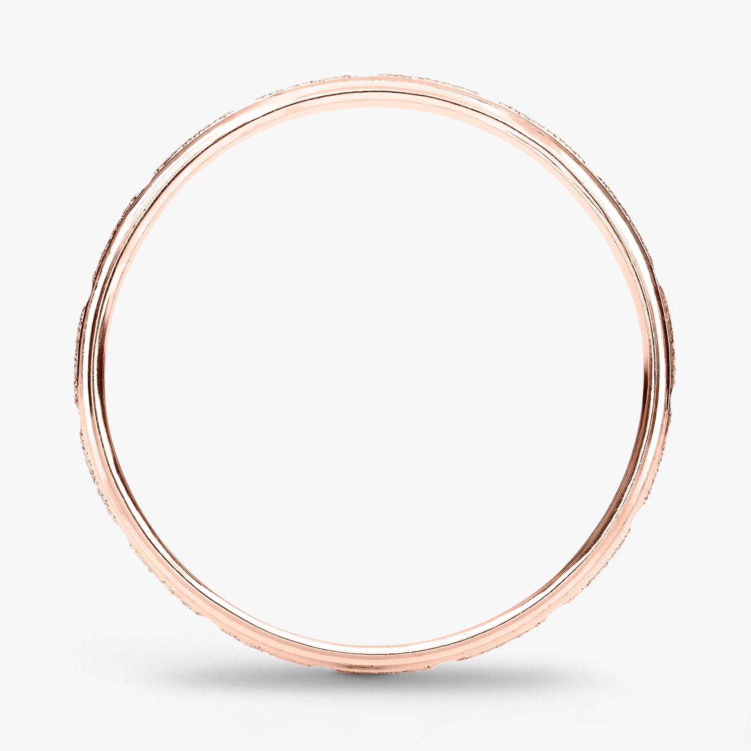 Argolla Tallo Clásica 4mm en oro rosado