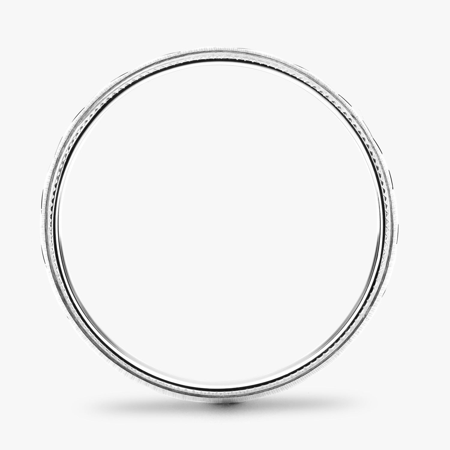 Argolla Liana Clásica 6mm en oro blanco