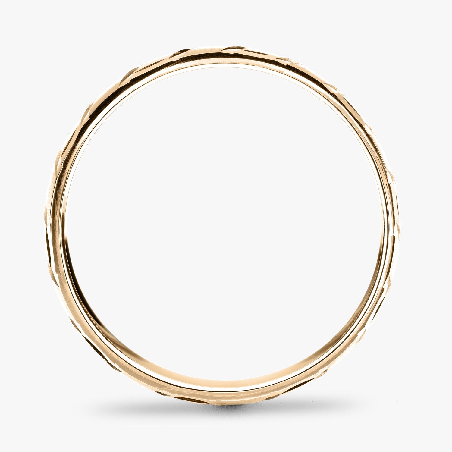 Argolla Caverna Clásica 6mm en oro amarillo