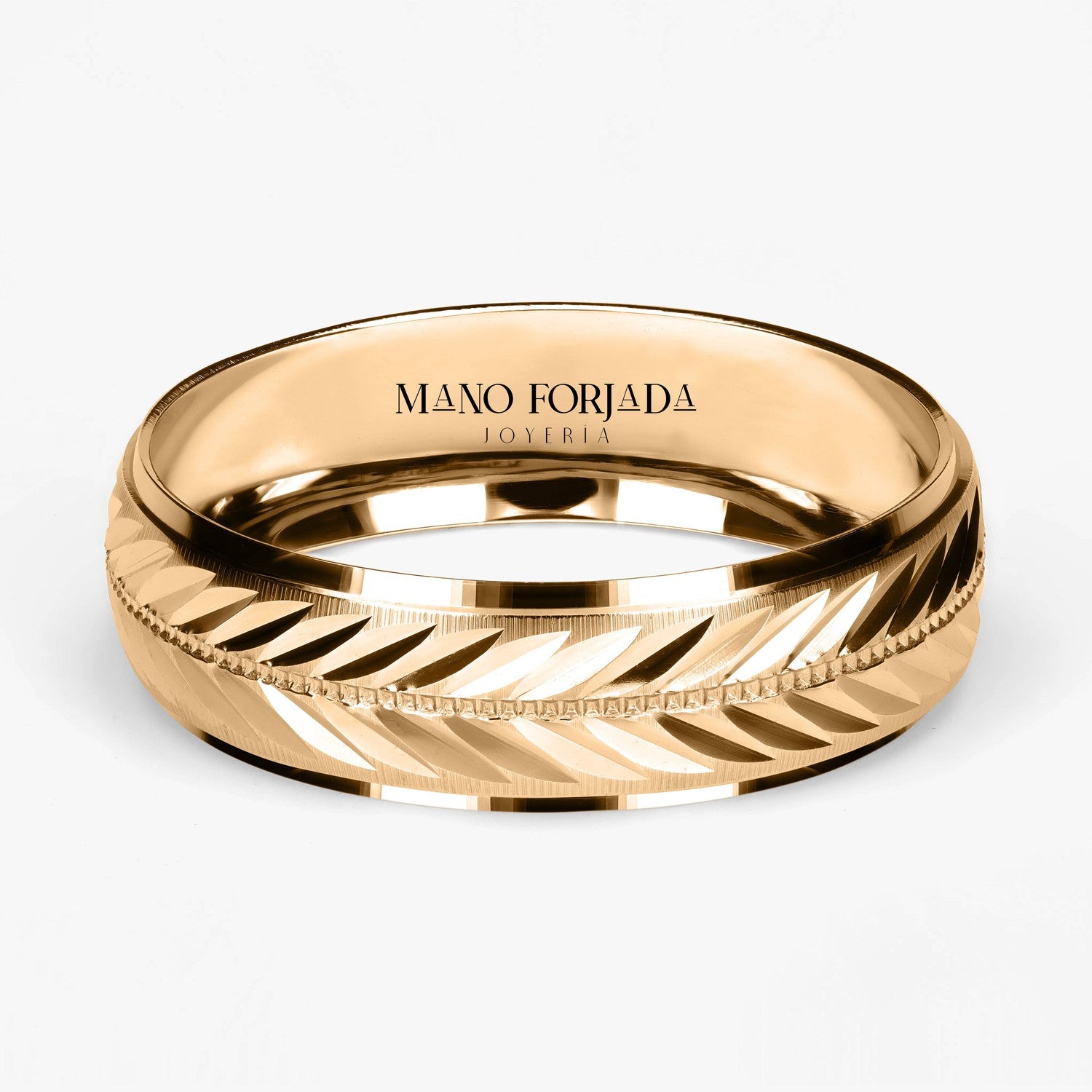 Argolla Caleta Clásica 6mm en oro amarillo
