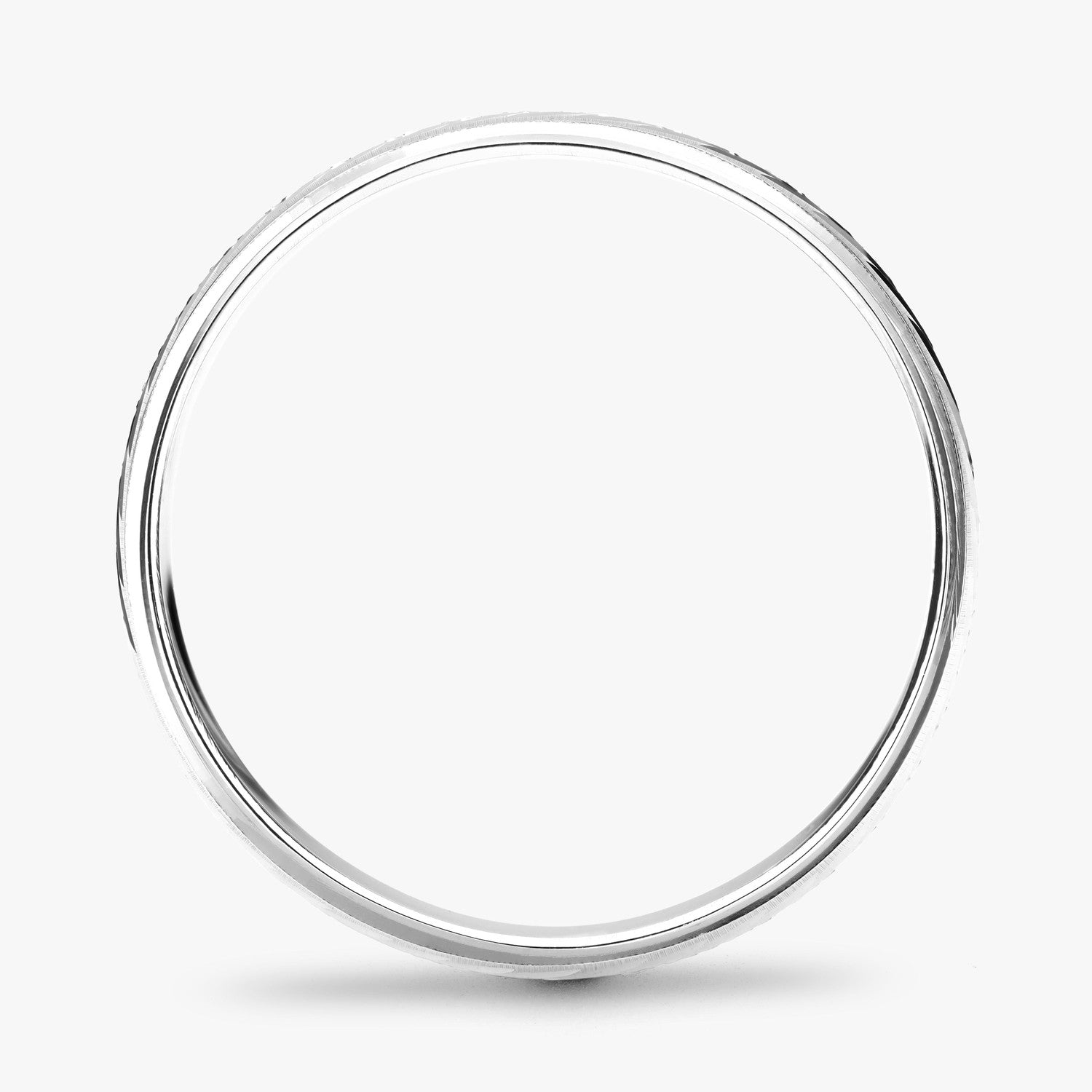 Argolla Caleta Clásica 6mm en oro blanco