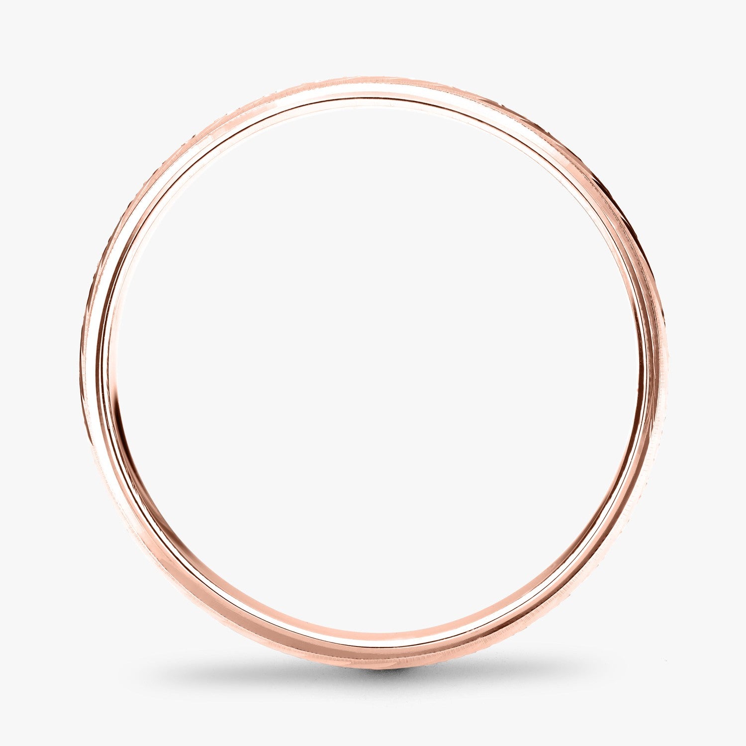 Argolla Caleta Clásica 6mm en oro rosado