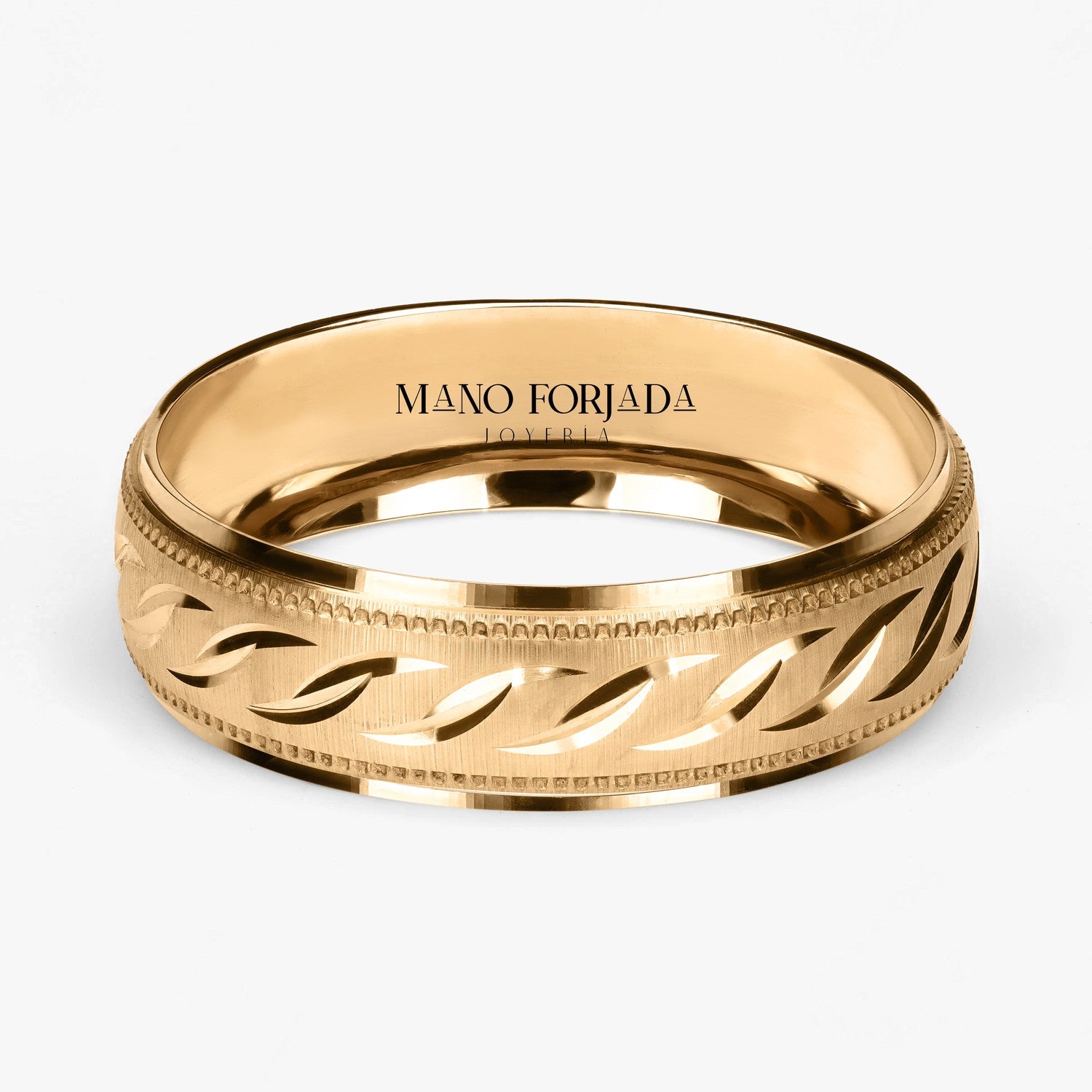 Argolla Ensenada Clásica 6mm en oro amarillo