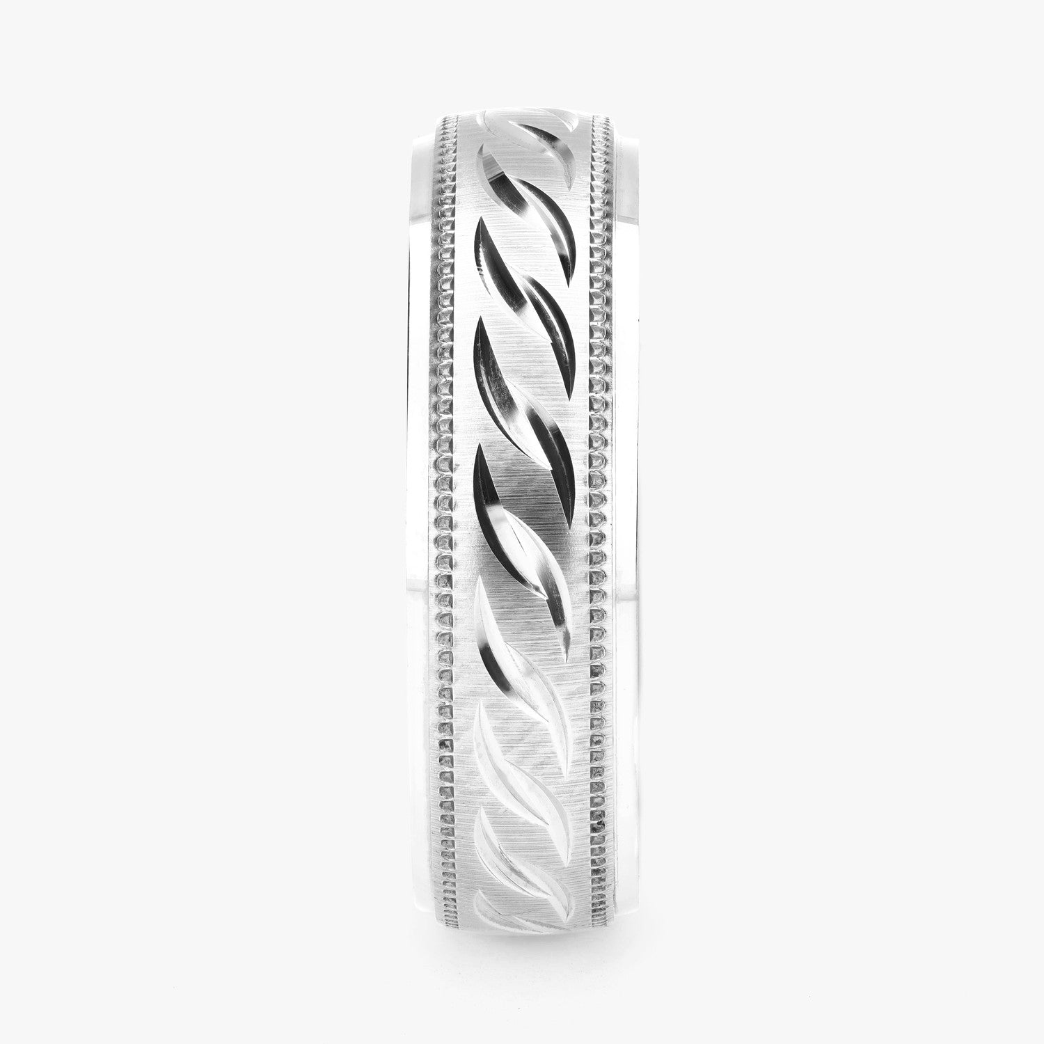 Argolla Ensenada Clásica 6mm en oro blanco