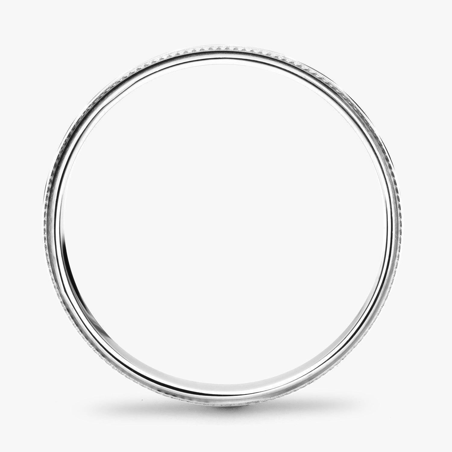 Argolla Ensenada Clásica 6mm en oro blanco
