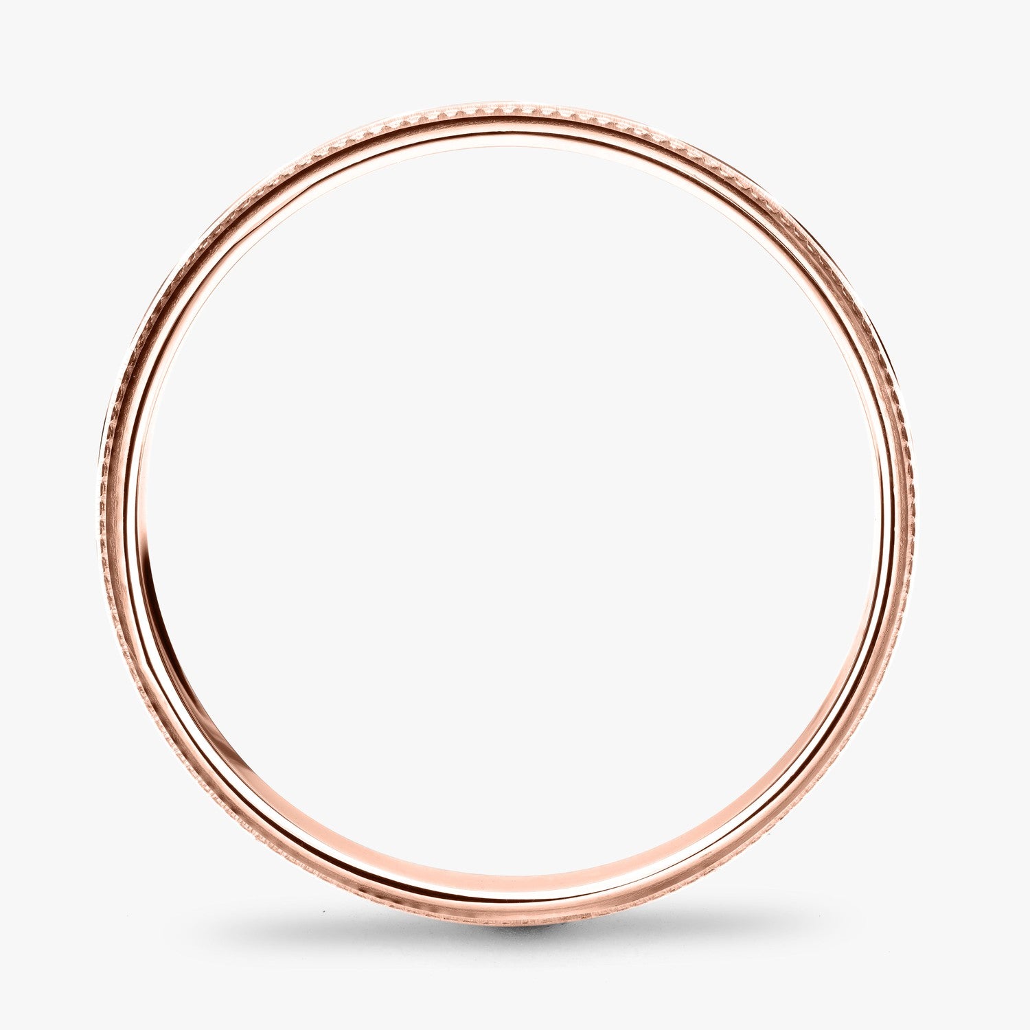 Argolla Ensenada Clásica 6mm en oro rosado