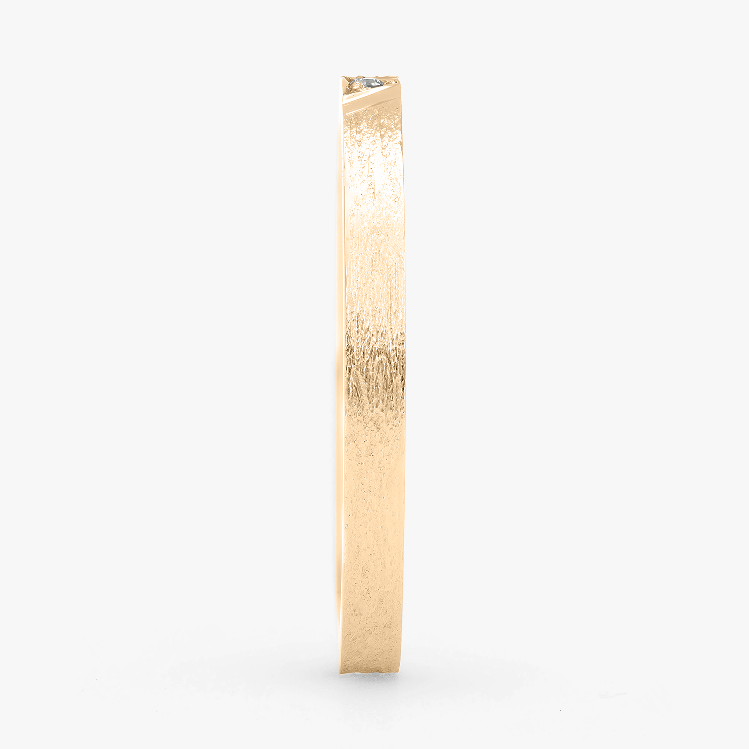 Argolla Brisa Confort Rellena 2mm Brillante con incrustaciones, oro amarillo
