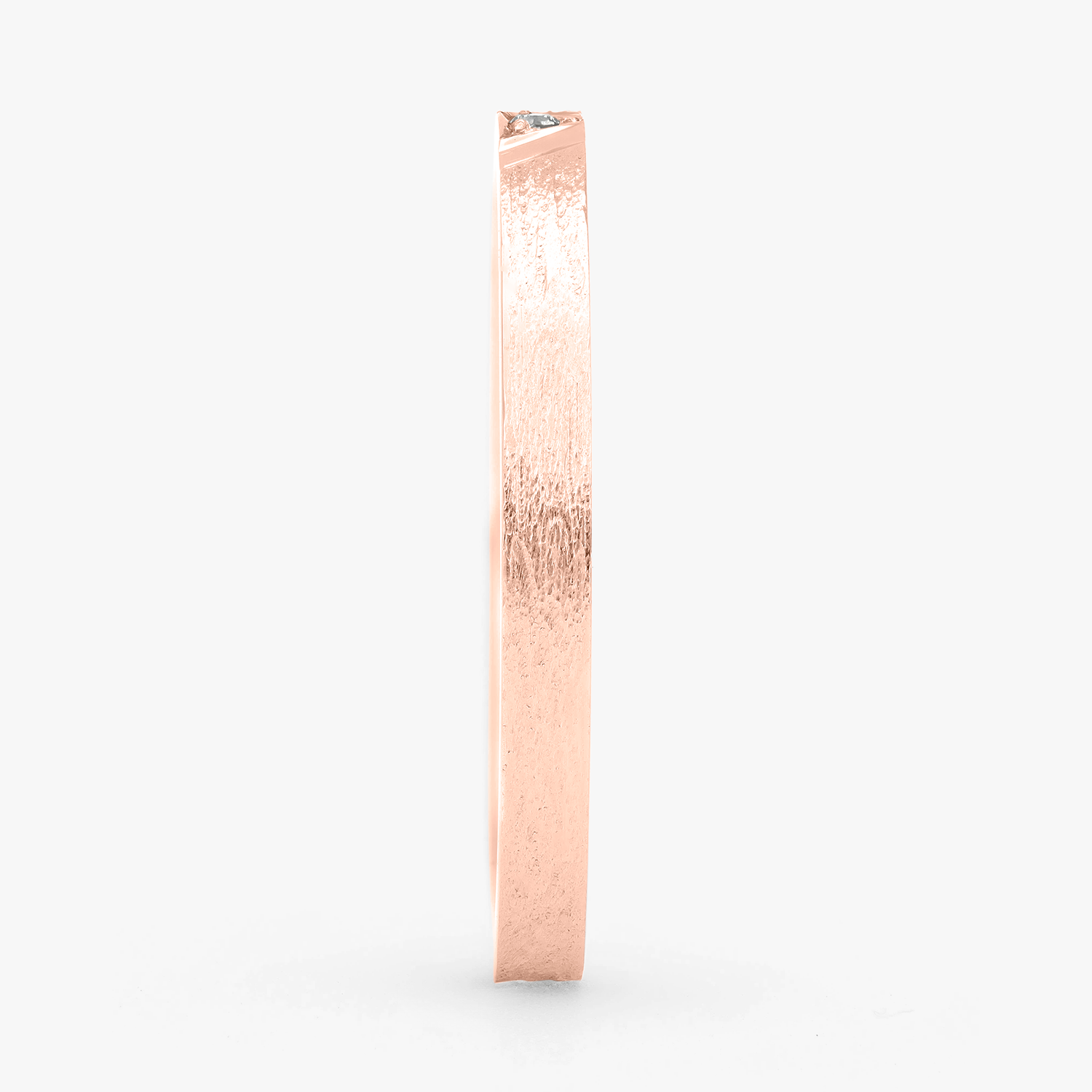 Argolla Brisa Confort Rellena 2mm Brillante con incrustaciones, oro rosado