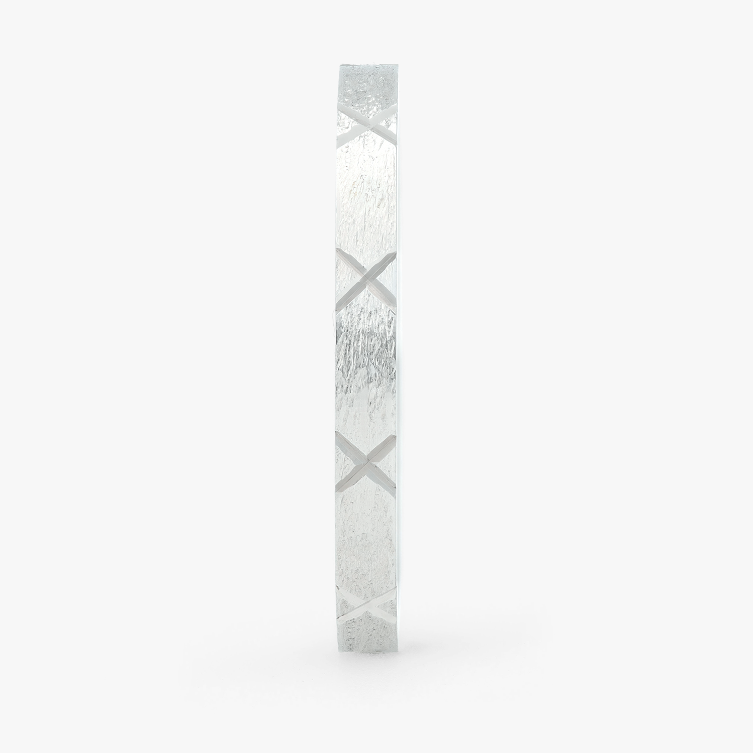 Argolla Aurora Confort Rellena 2mm Lisa en oro blanco