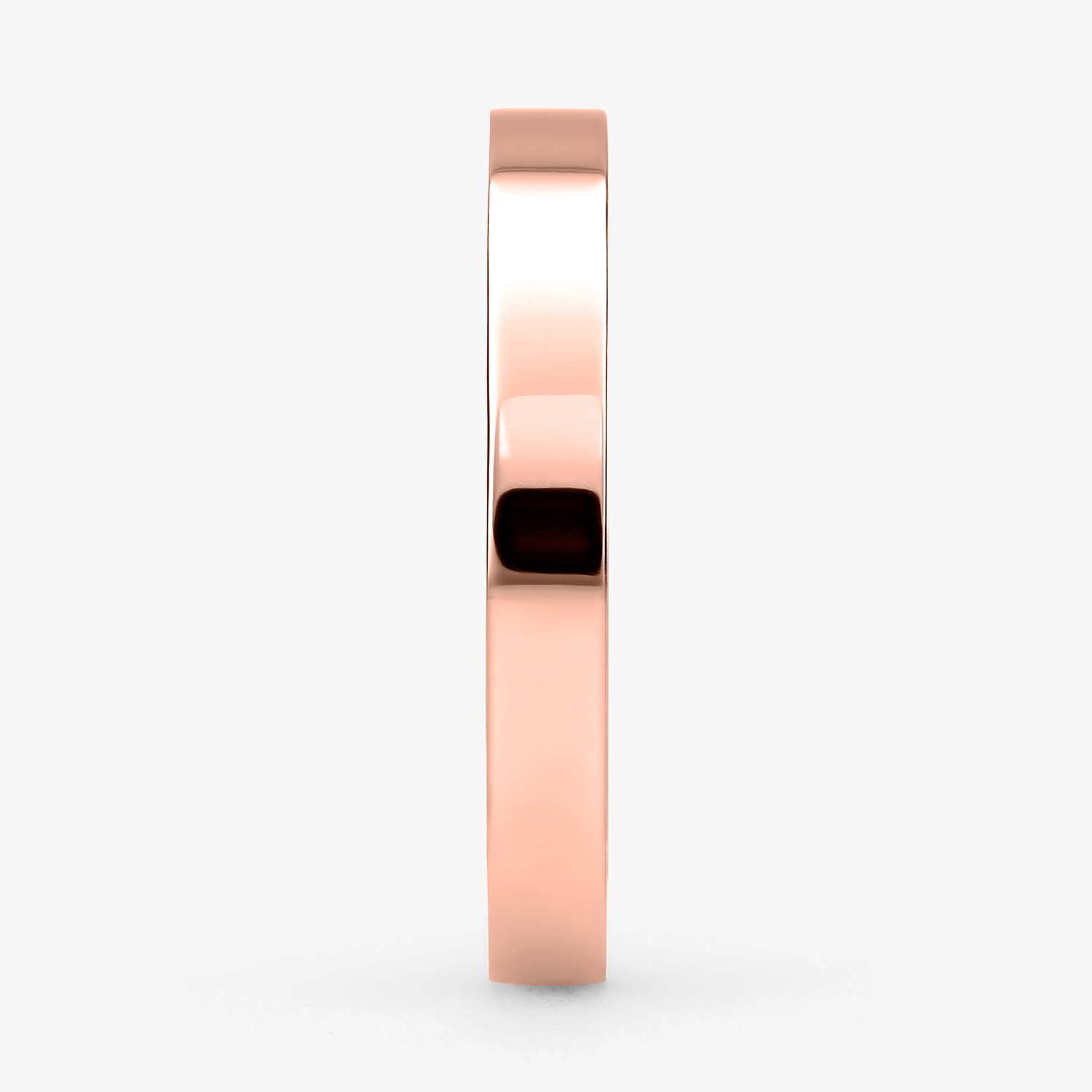 Argolla Vega Confort Rellena 3mm Lisa en oro rosado