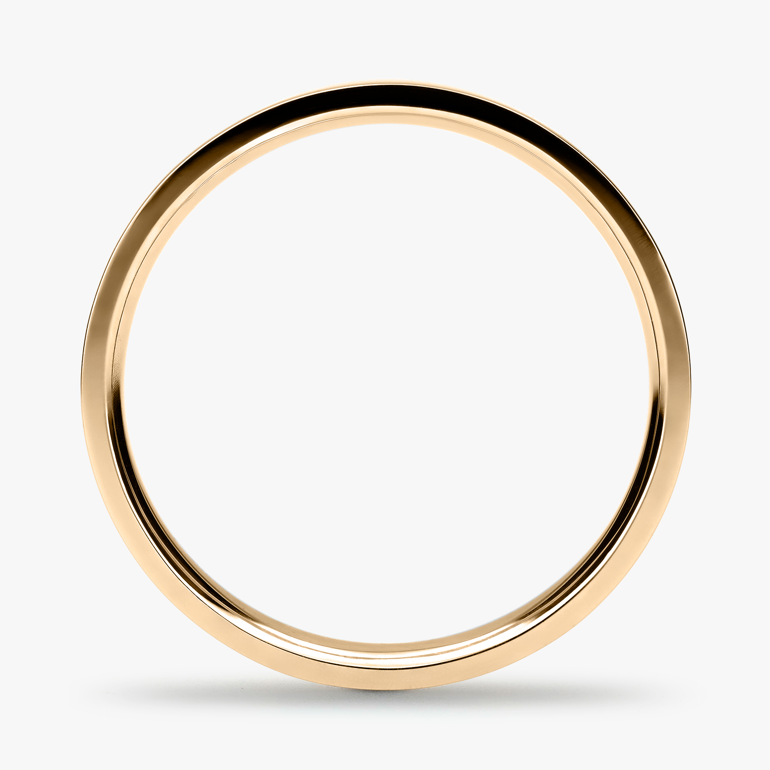 Argolla Vega Confort Rellena 3mm Lisa en oro amarillo