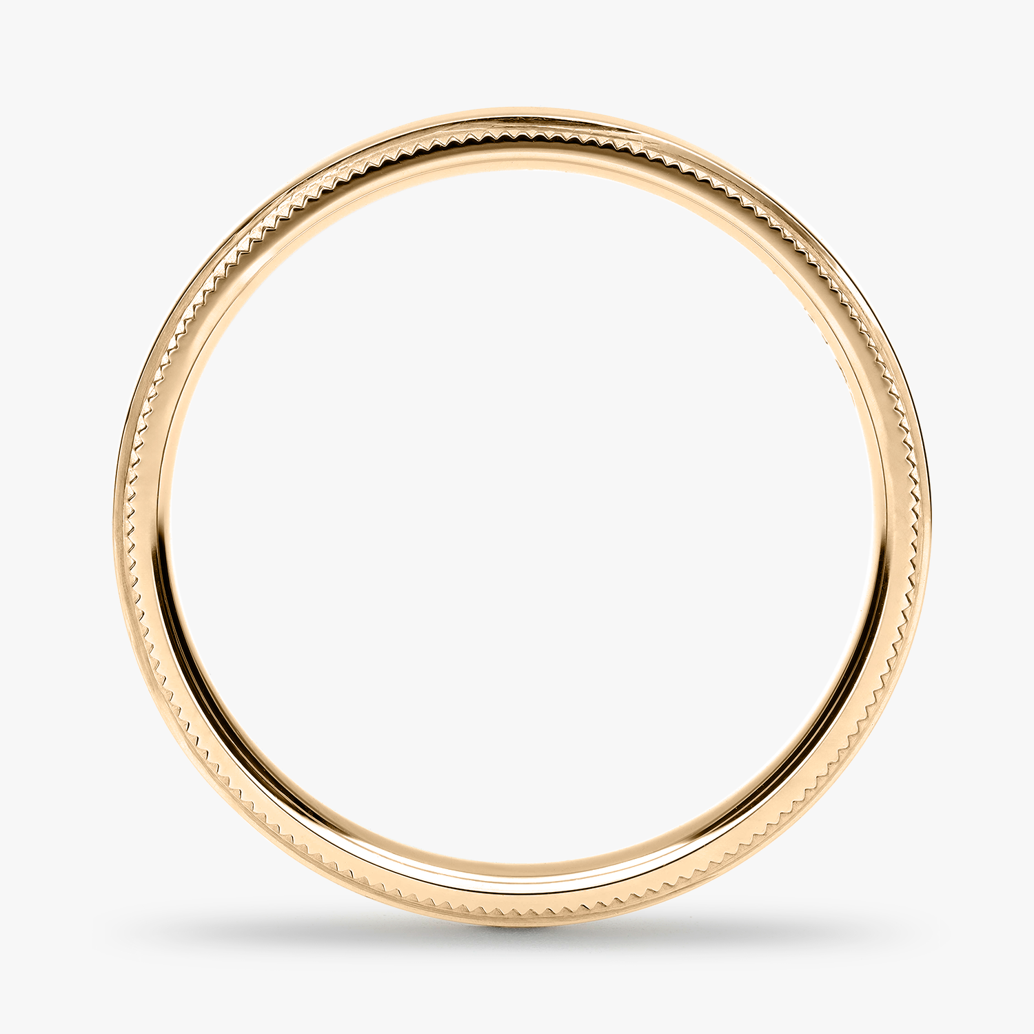 Argolla Loma Confort Rellena 3mm Lisa en oro amarillo
