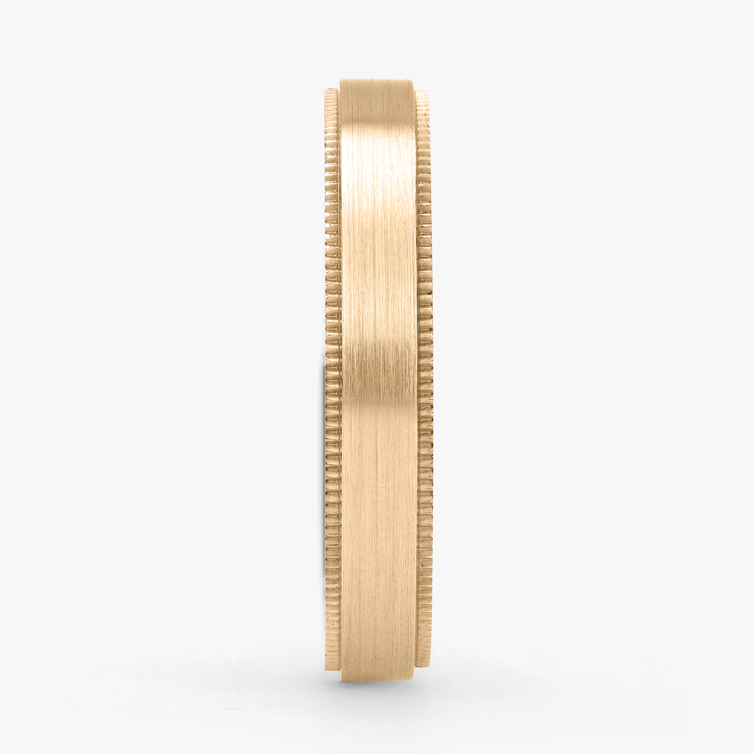 Argolla Niebla Confort Rellena 4mm Lisa en oro amarillo