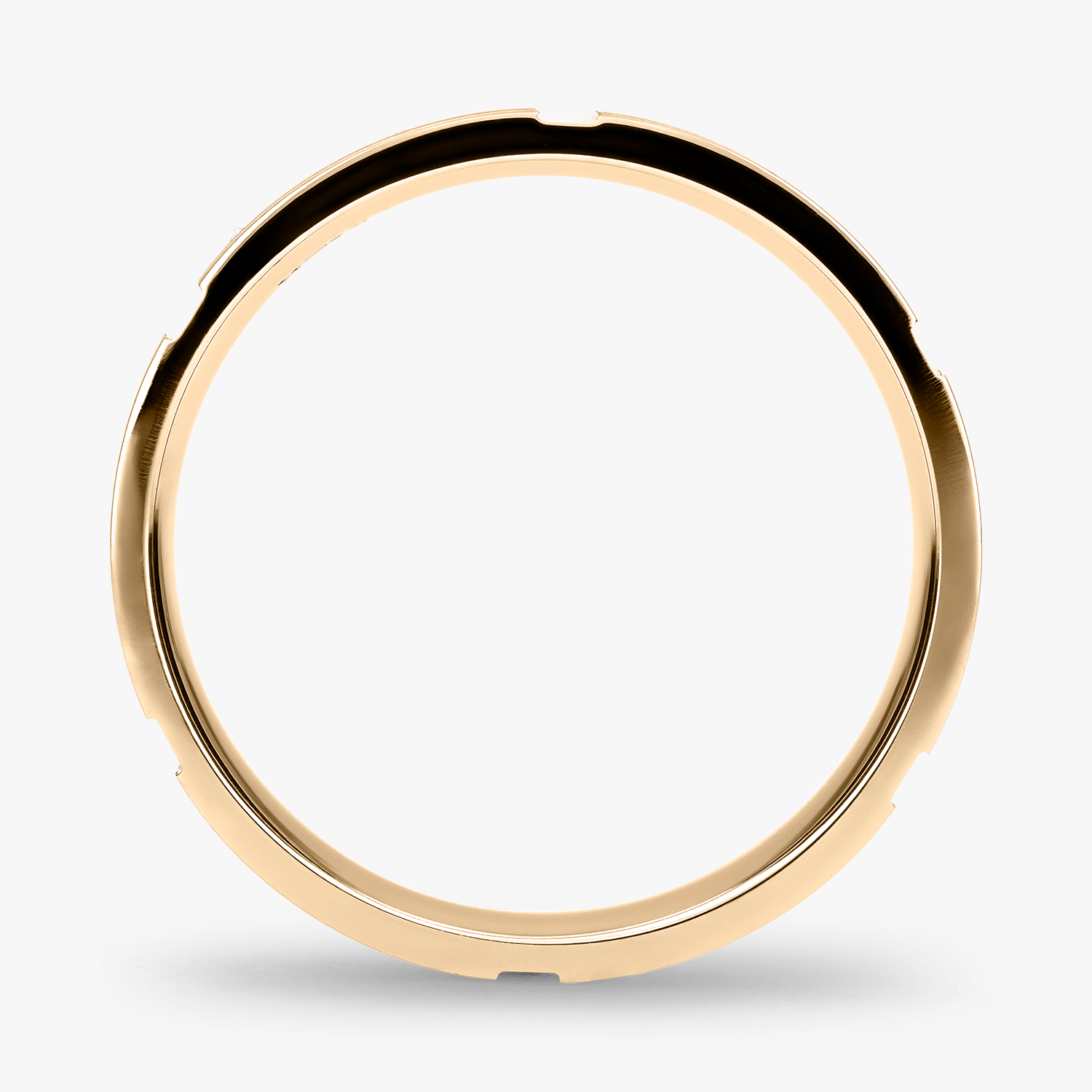 Argolla Llano Confort Rellena 5mm Lisa en oro amarillo