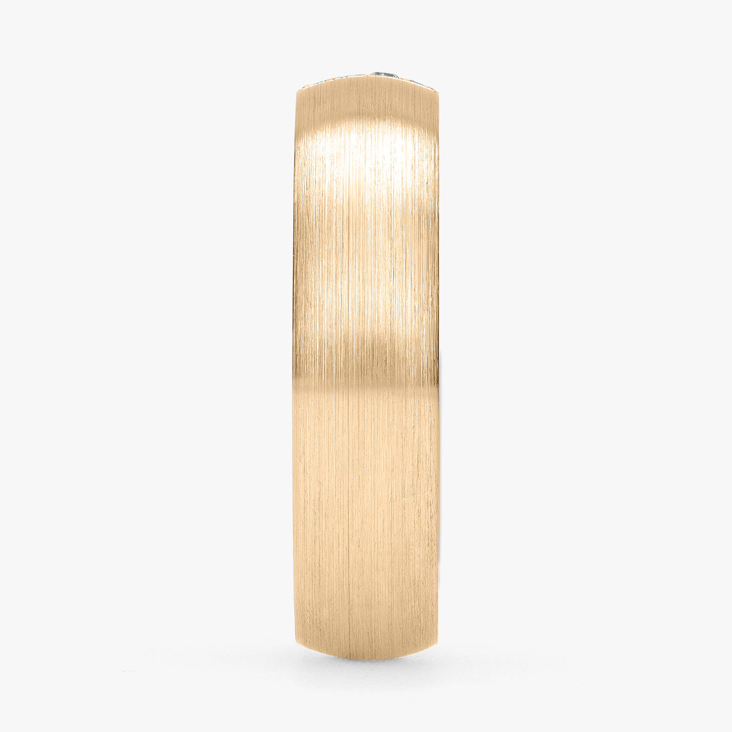Argolla Gota Confort Rellena 5mm Brillante con incrustaciones, oro amarillo