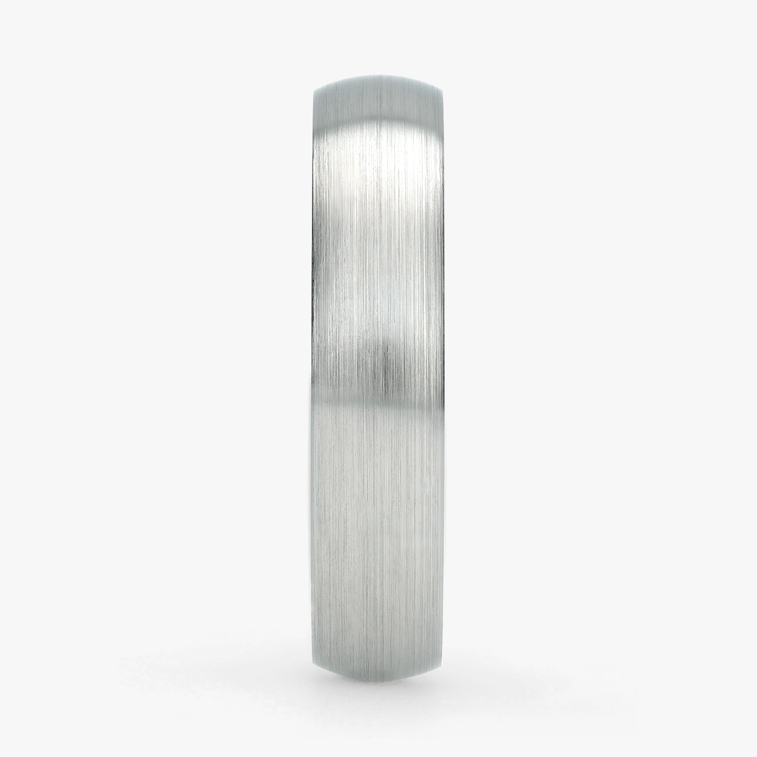 Argolla Gota Confort Rellena 5mm Lisa en oro blanco