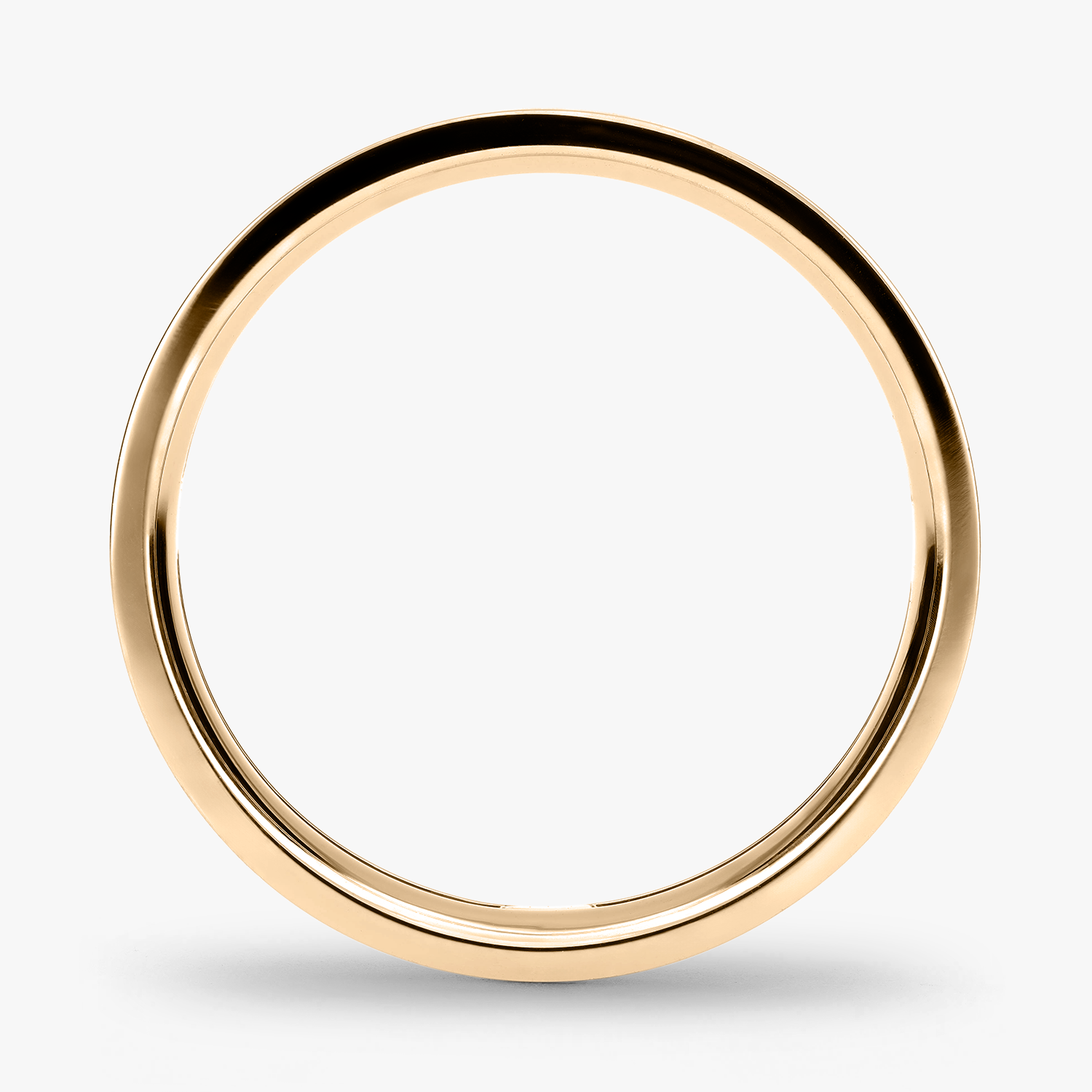 Argolla Páramo Confort Rellena 5mm Lisa en oro amarillo
