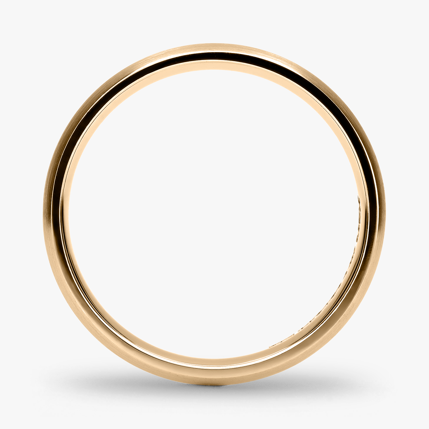 Argolla Costa Confort Rellena 5mm Lisa en oro amarillo
