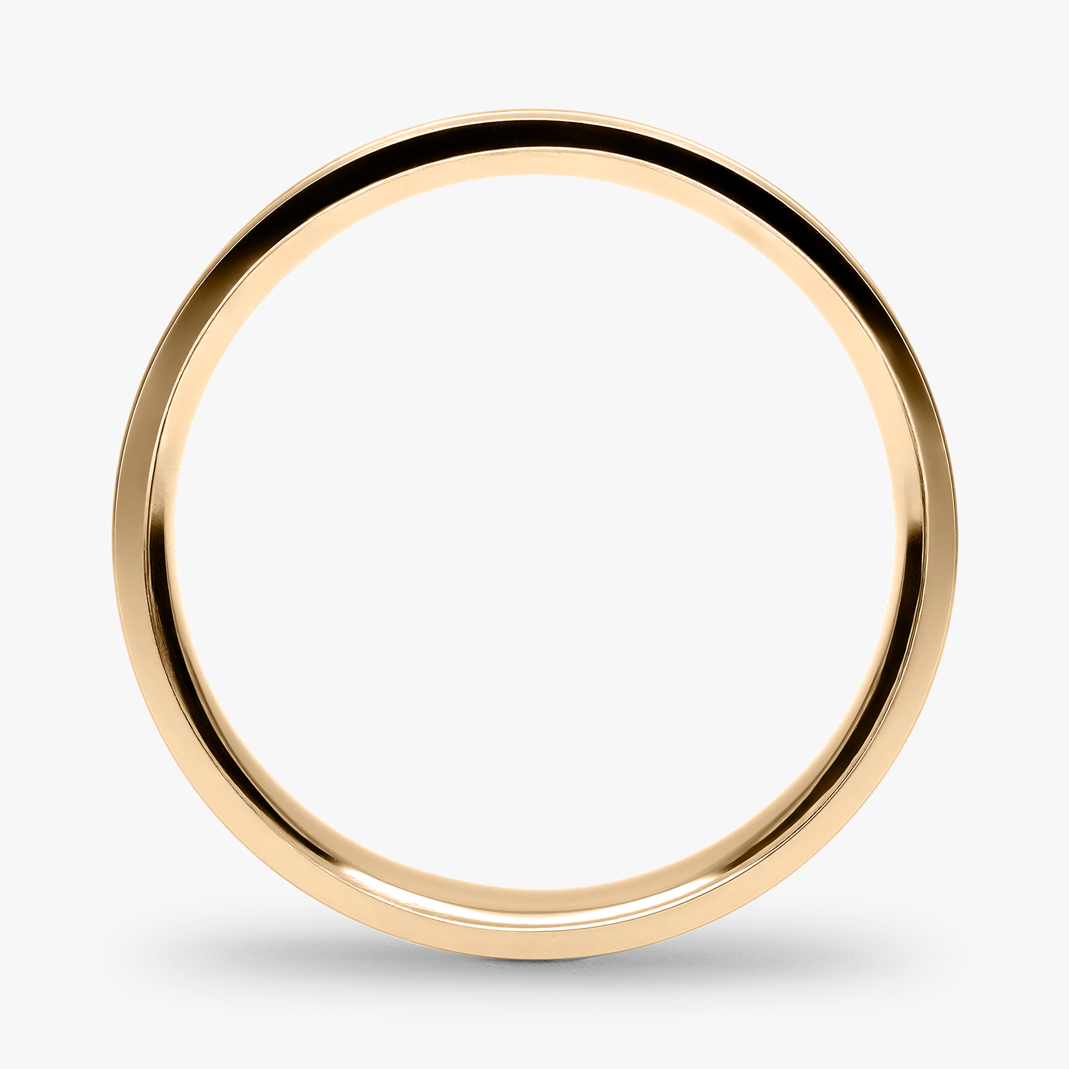Argolla Sierra Confort Rellena 5mm Lisa en oro amarillo
