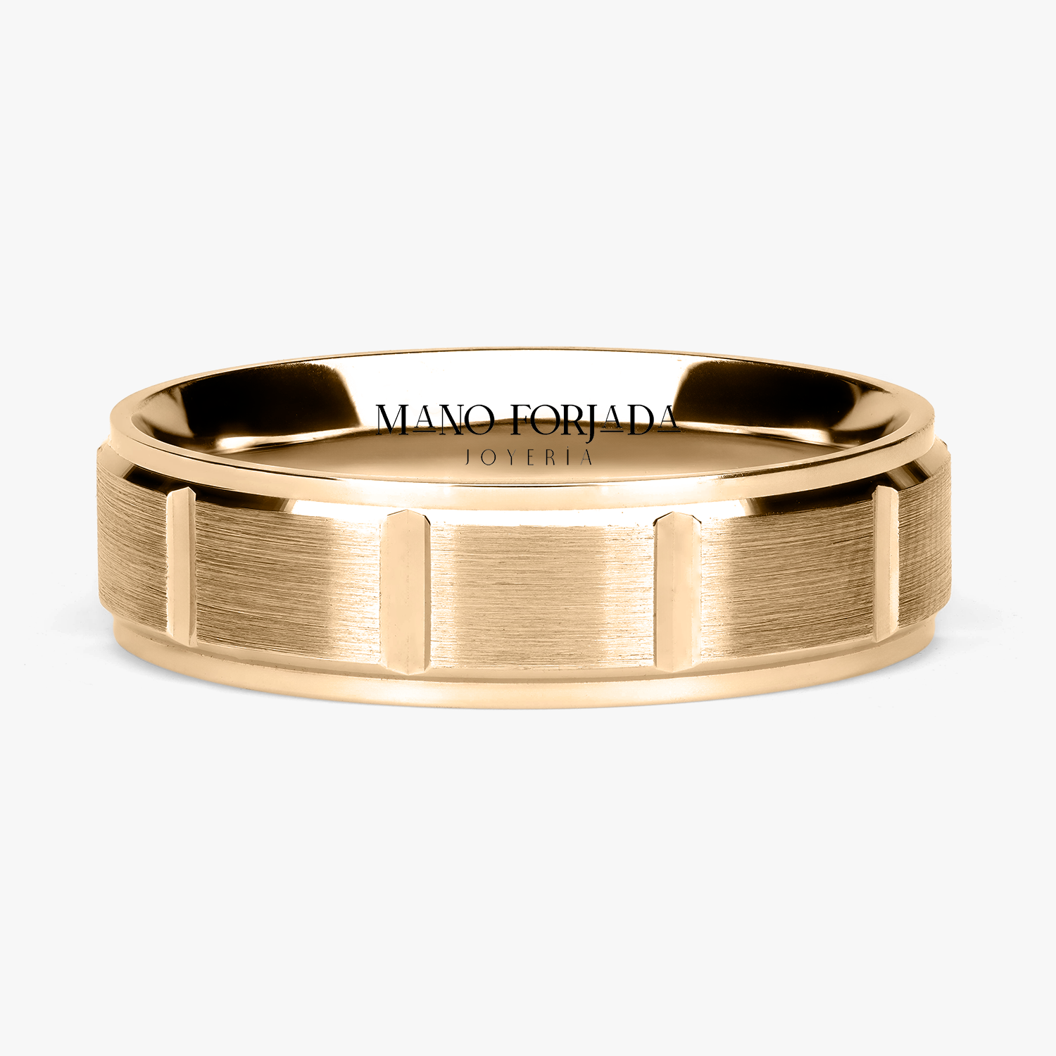 Argolla Cenote Confort Rellena 6mm Lisa en oro amarillo