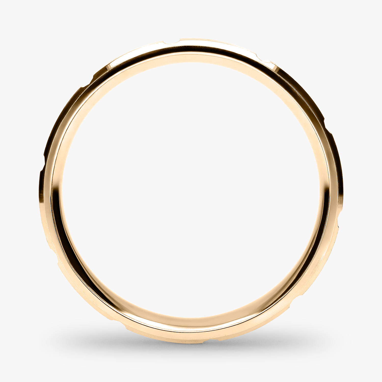 Argolla Cenote Confort Rellena 6mm Lisa en oro amarillo