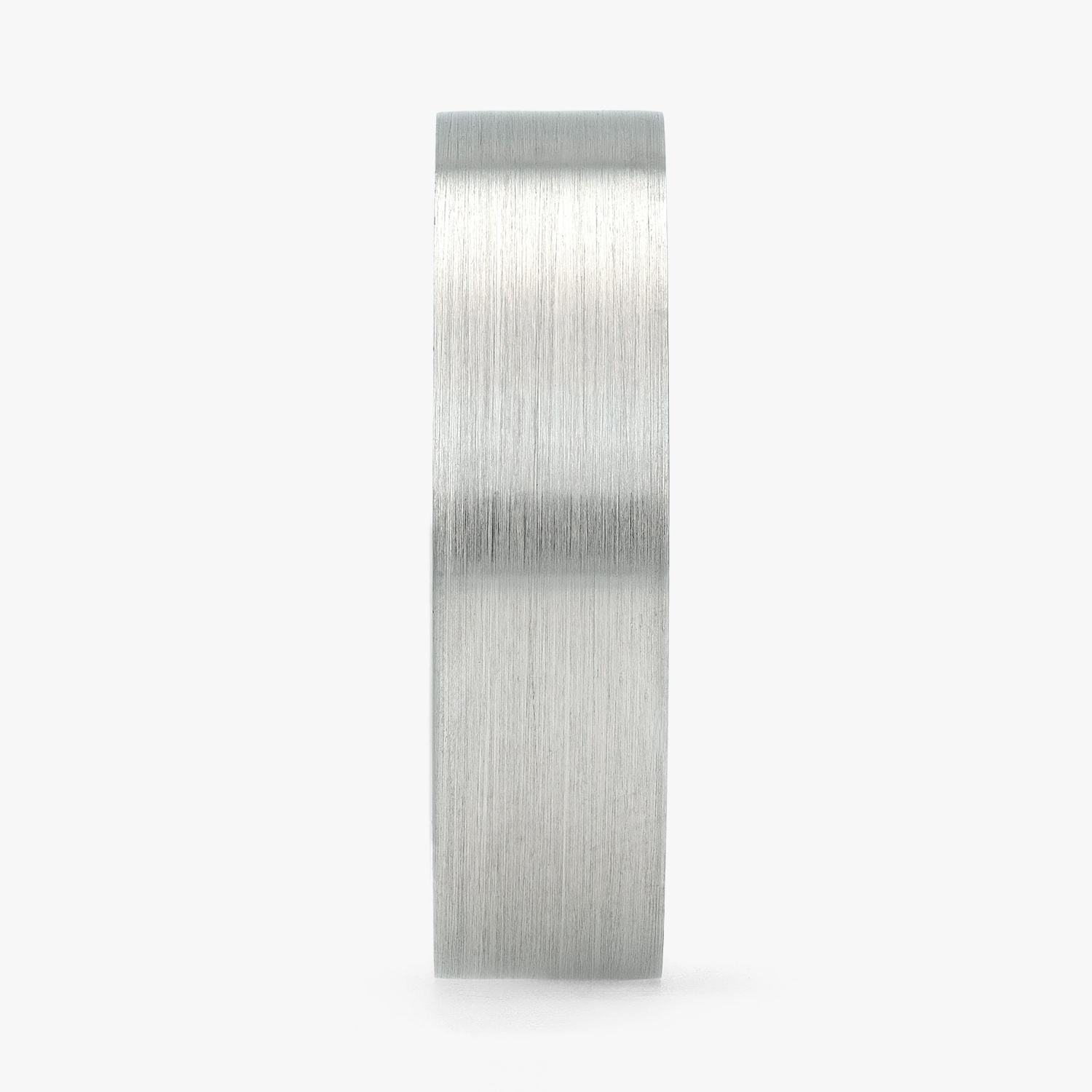 Argolla Vereda Confort Rellena 6mm Lisa en oro blanco