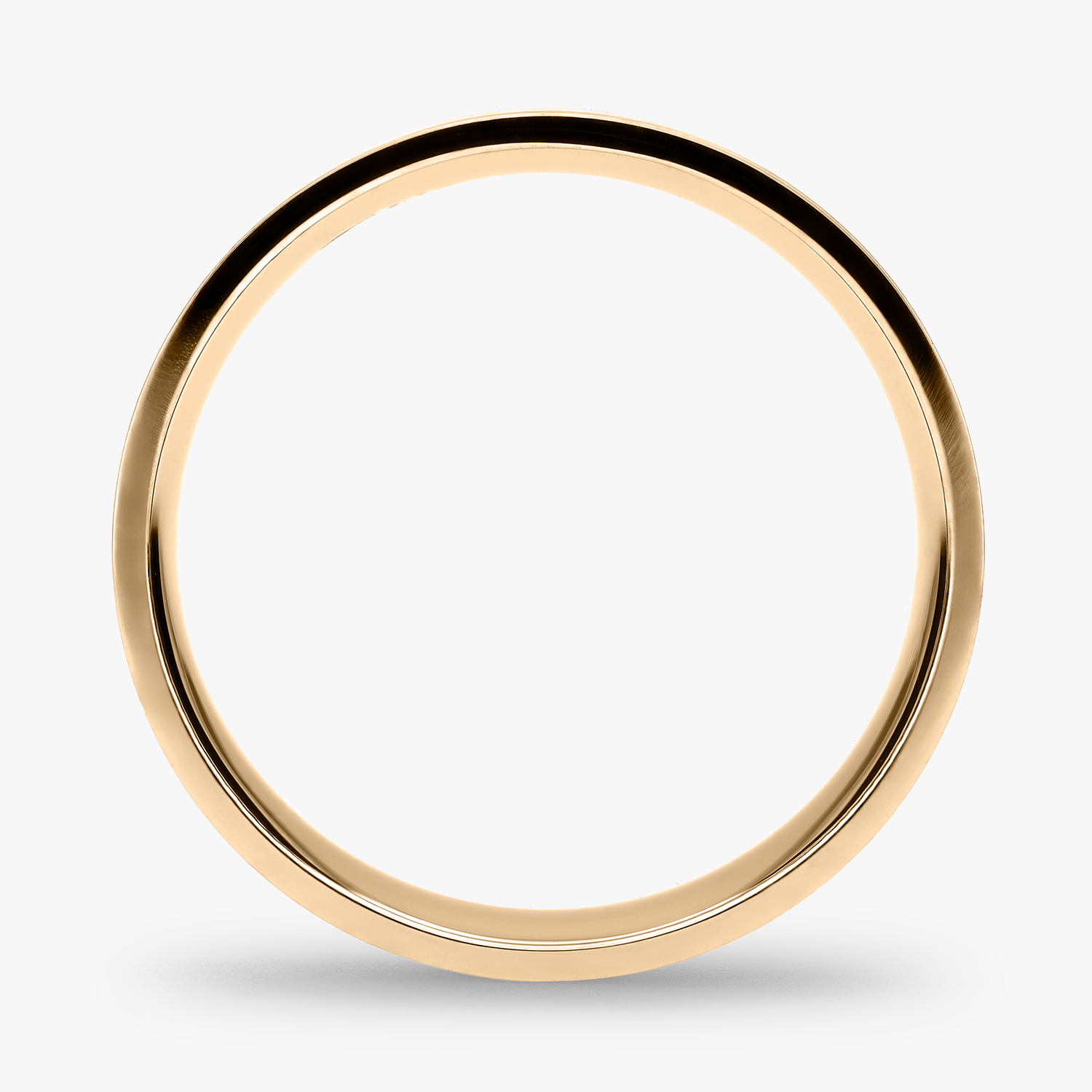 Argolla Vereda Confort Rellena 6mm Lisa en oro amarillo