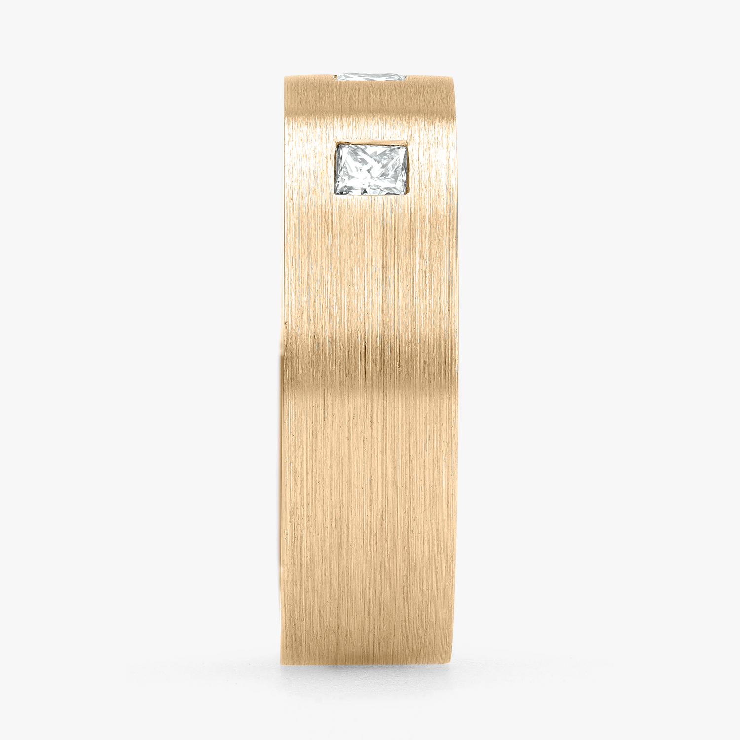 Argolla Vereda Confort Rellena 6mm Brillante con incrustaciones, oro amarillo