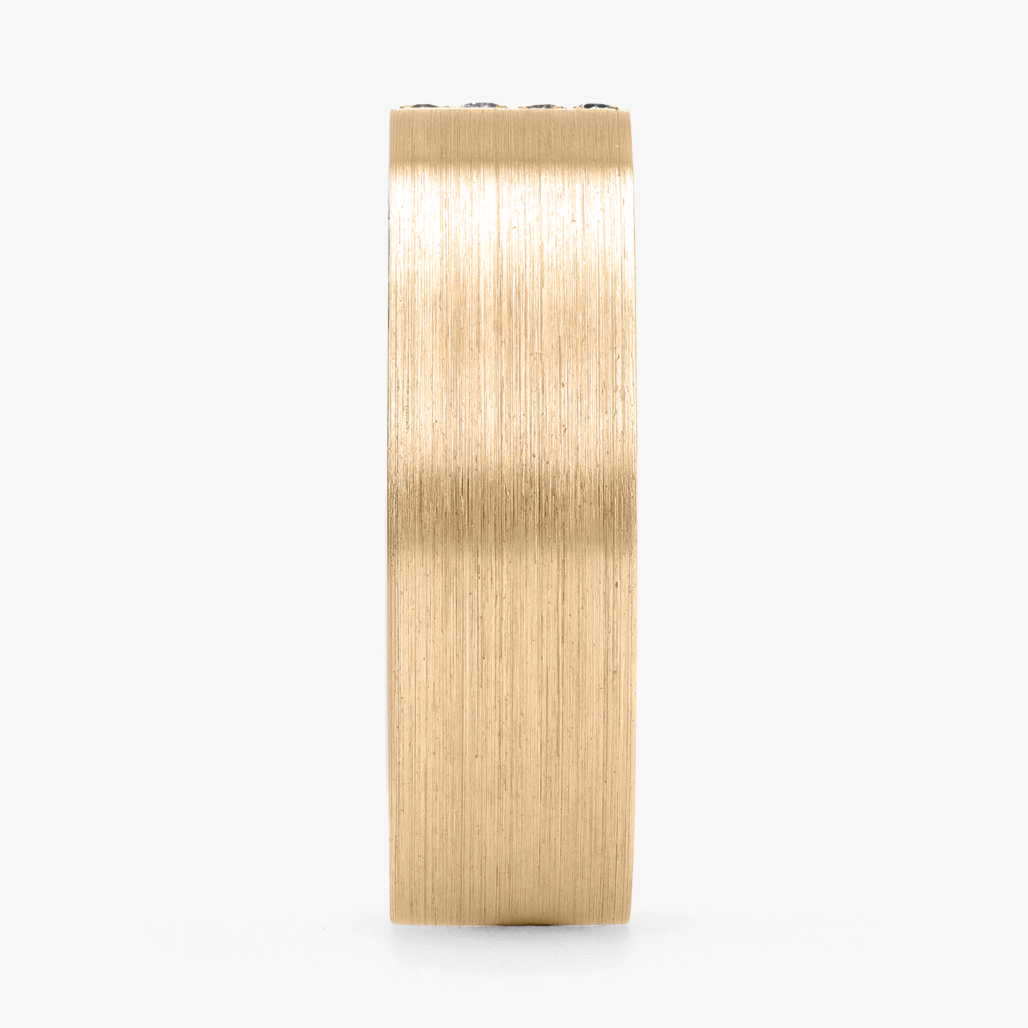 Argolla Acantilado Confort Rellena 6mm Brillante con incrustaciones, oro amarillo