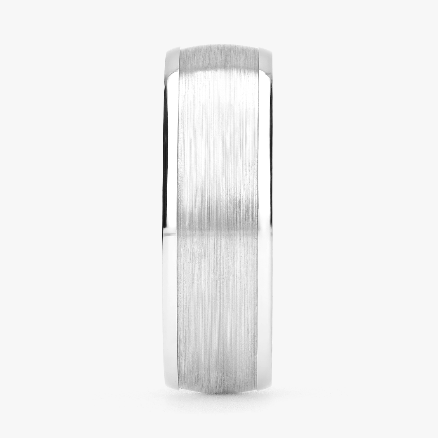 Argolla Cincel Confort Rellena 7mm Lisa en oro blanco