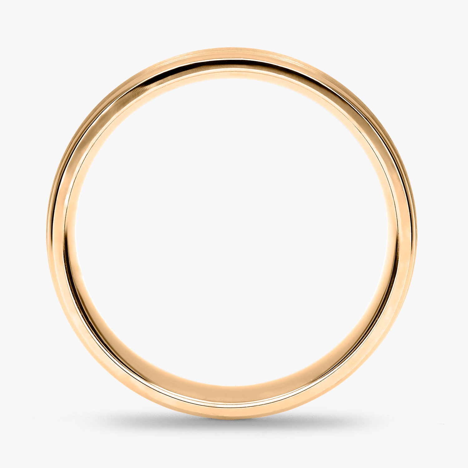 Argolla Cincel Confort Rellena 7mm Lisa en oro amarillo
