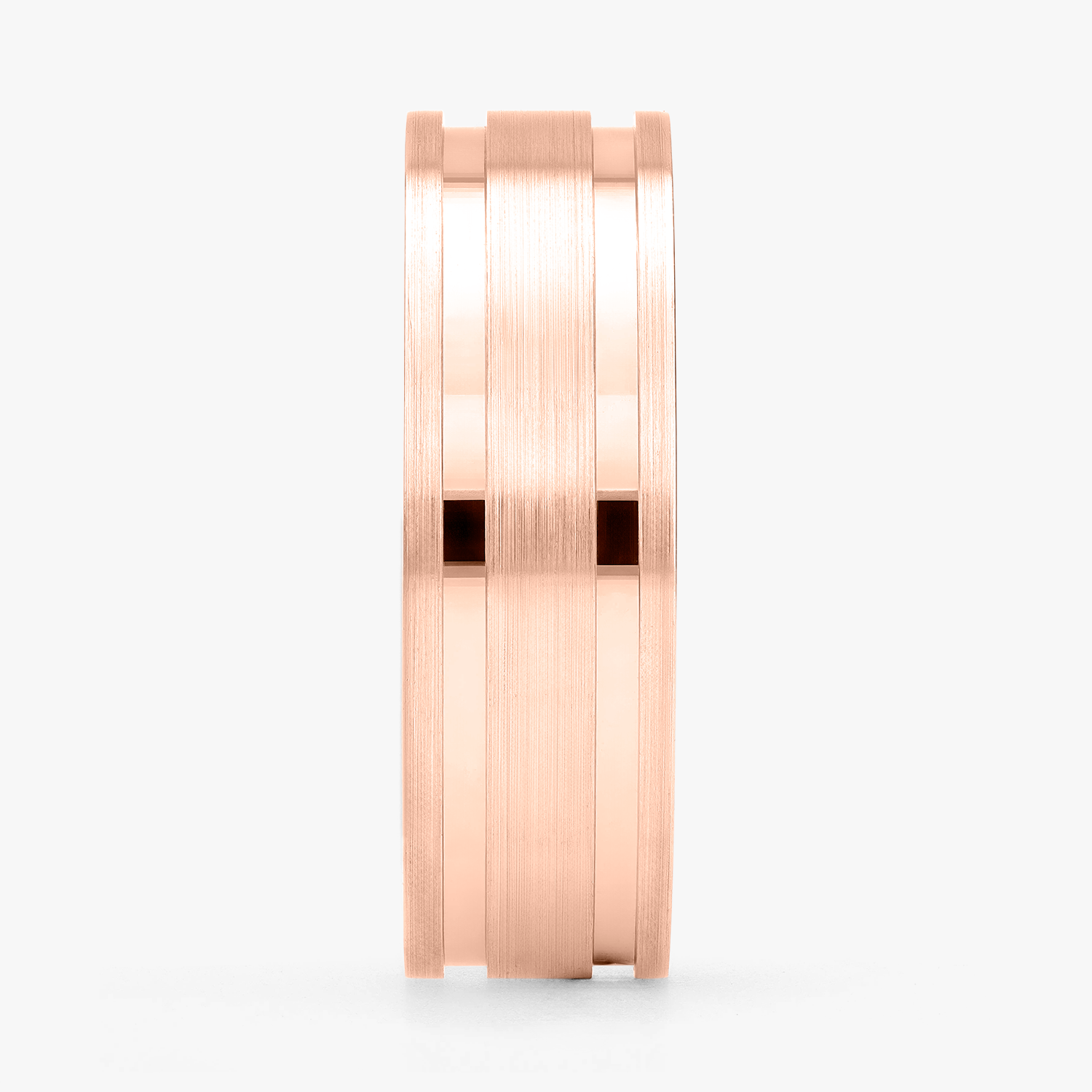Argolla Yunque Confort Rellena 7mm Lisa en oro rosado