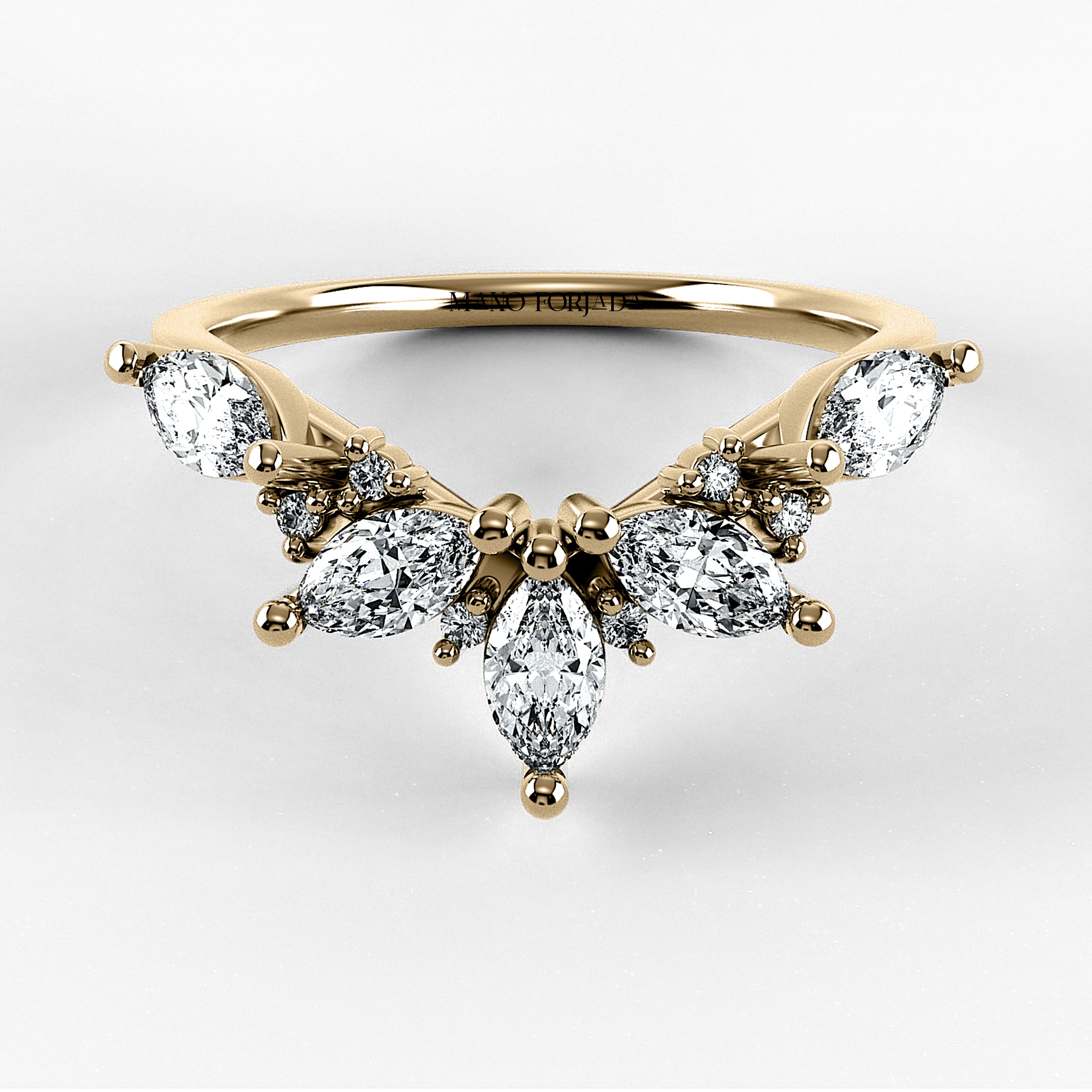 Churumbela Diadema (CH1004) en oro amarillo