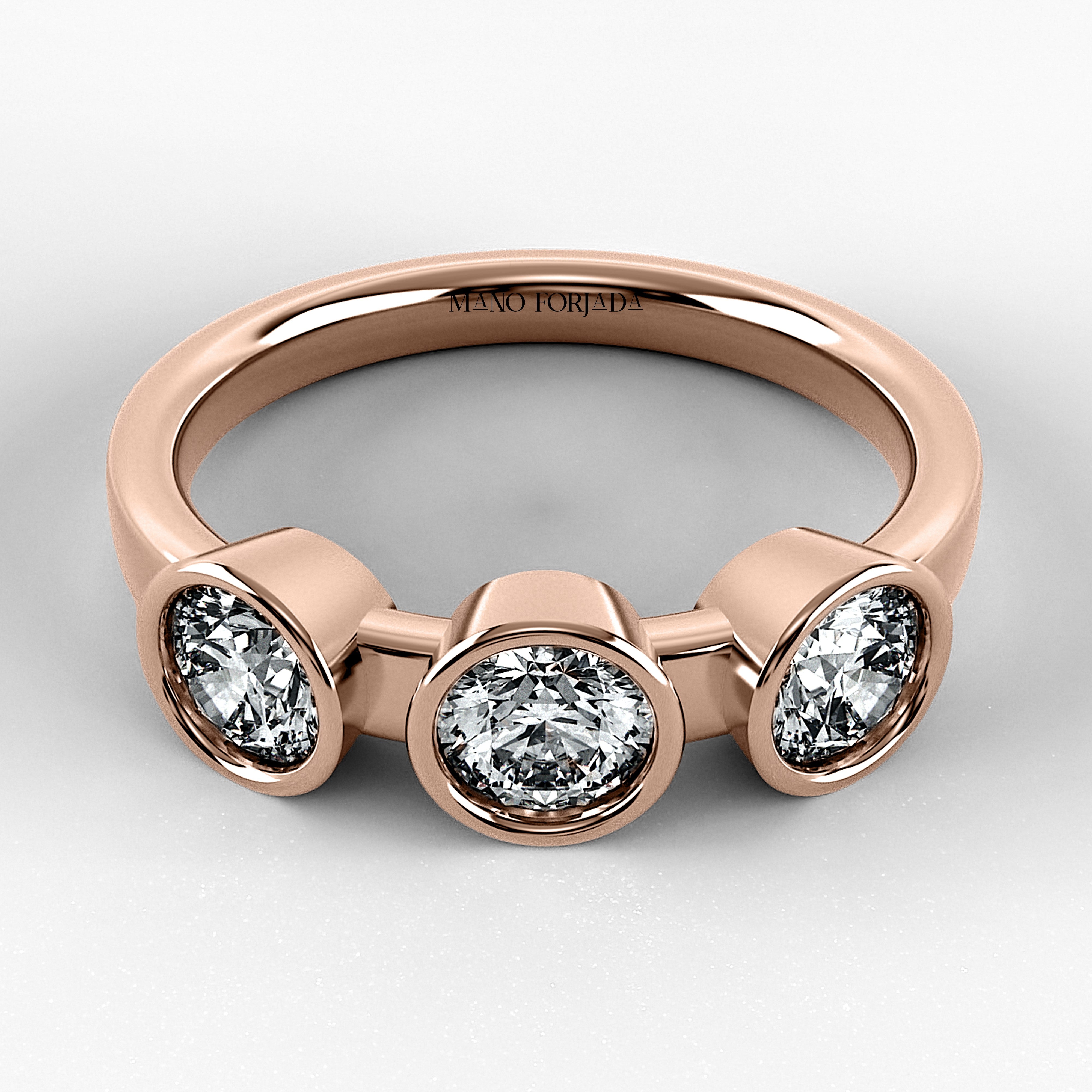 Churumbela Trilogía (CH1018) en oro rosa