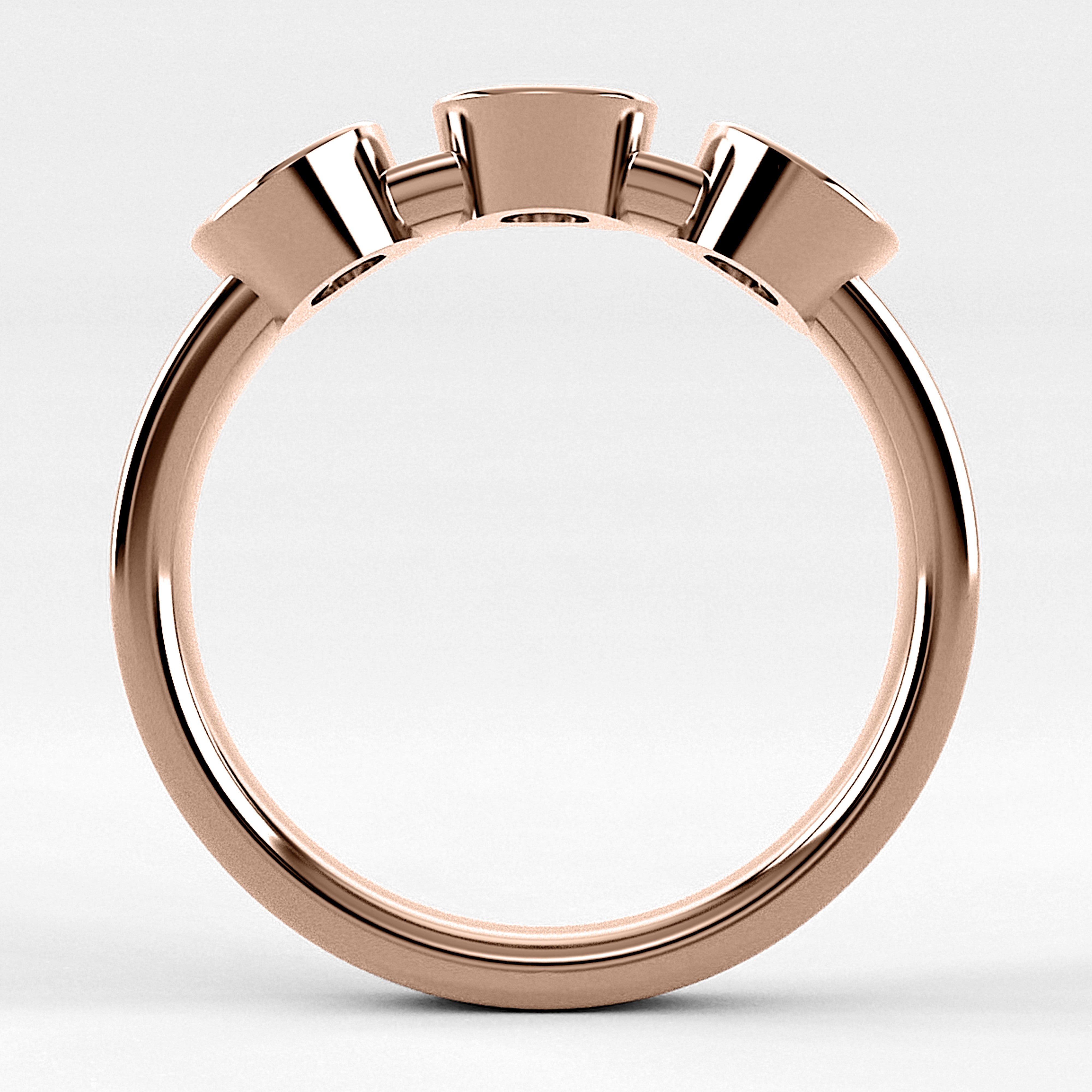 Churumbela Trilogía (CH1018) en oro rosa