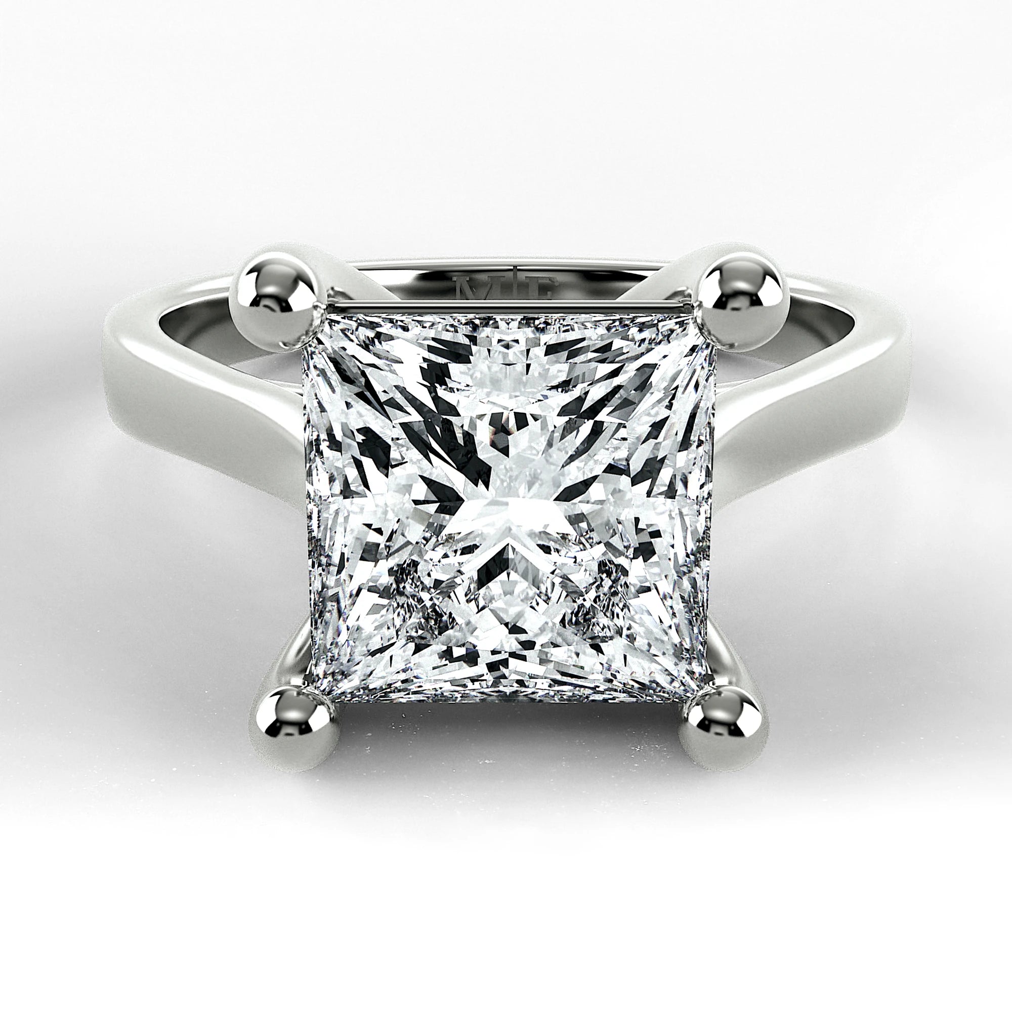 Anillo de Compromiso Origen - Princess en oro blanco - vista 1