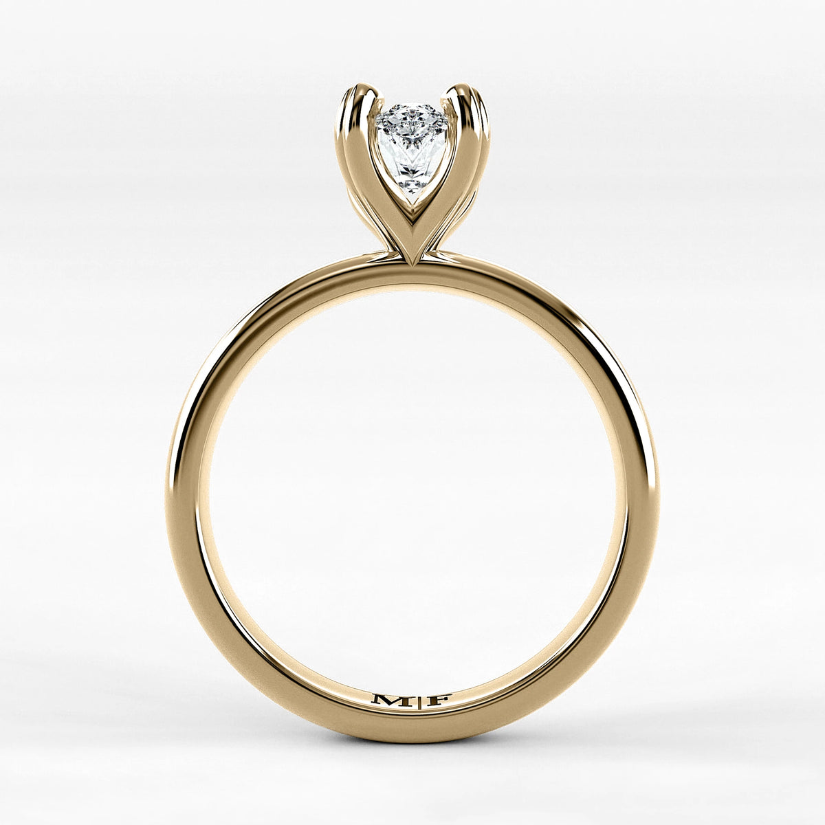 Anillo de Compromiso Latido - Marquesa en oro amarillo - vista 3