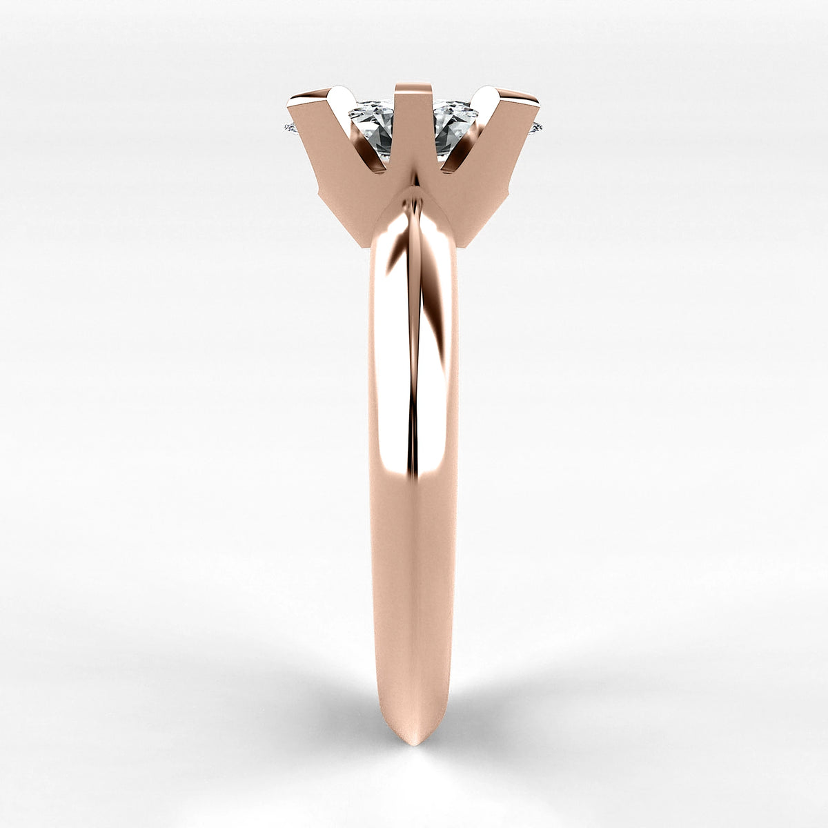 Anillo de Compromiso Magno - Marquesa en oro rosa - vista 2