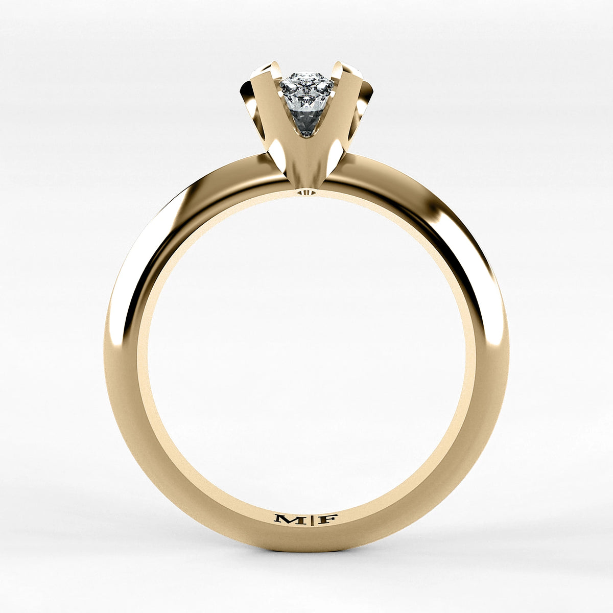 Anillo de Compromiso Magno - Marquesa en oro amarillo - vista 3