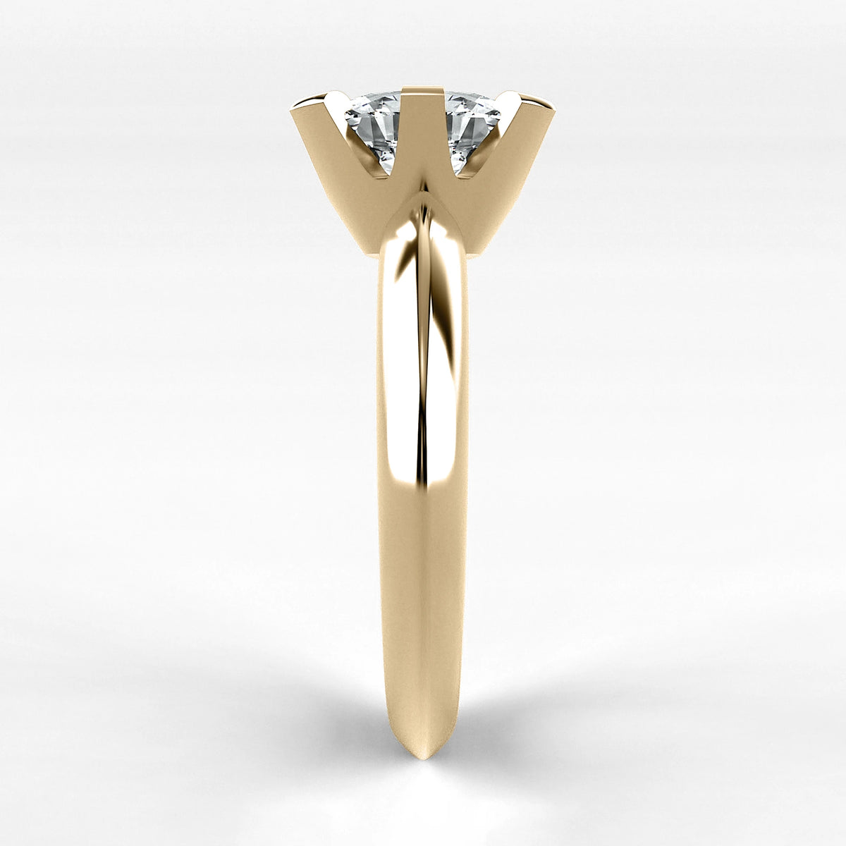 Anillo de Compromiso Magno - Oval en oro amarillo - vista 2
