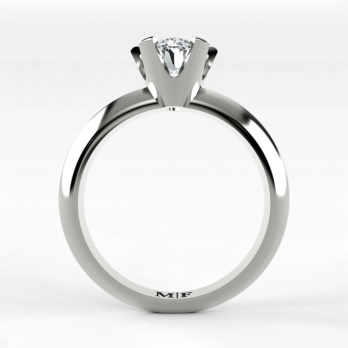 Anillo de Compromiso Magno - Oval en oro blanco - vista 3