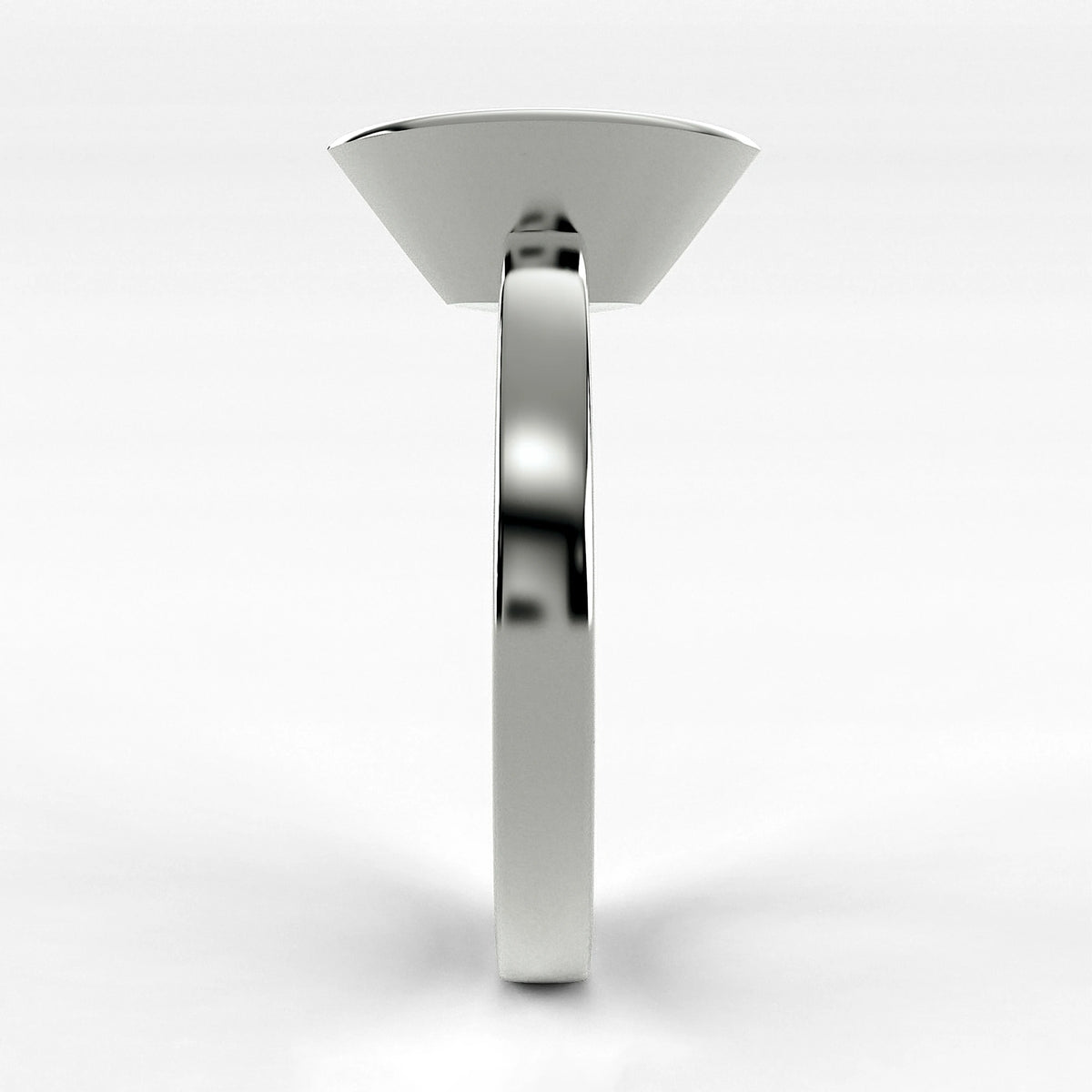 Anillo de Compromiso Eclipse - Marquesa en oro blanco - vista 2