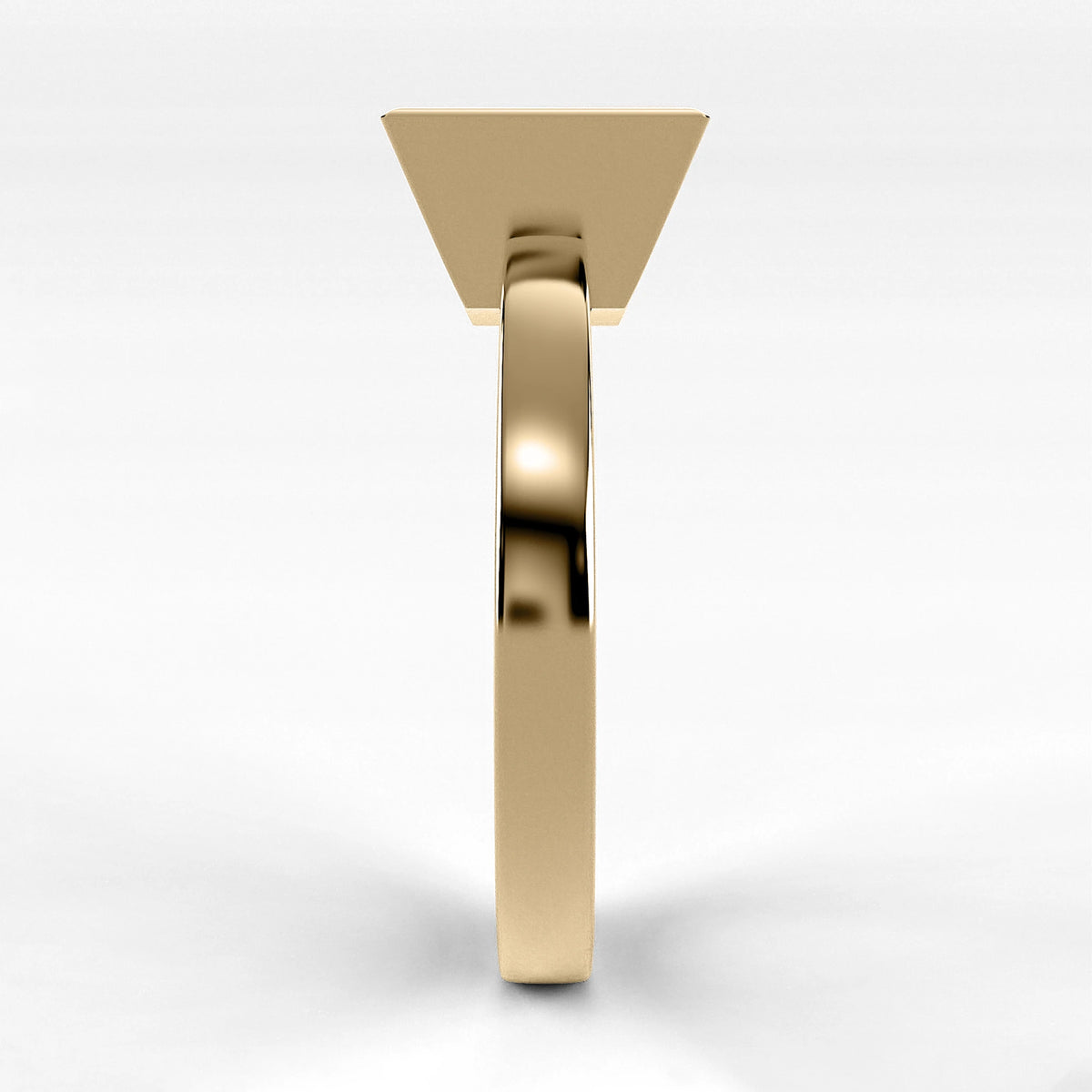 Anillo de Compromiso Eclipse - Princess en oro amarillo - vista 2