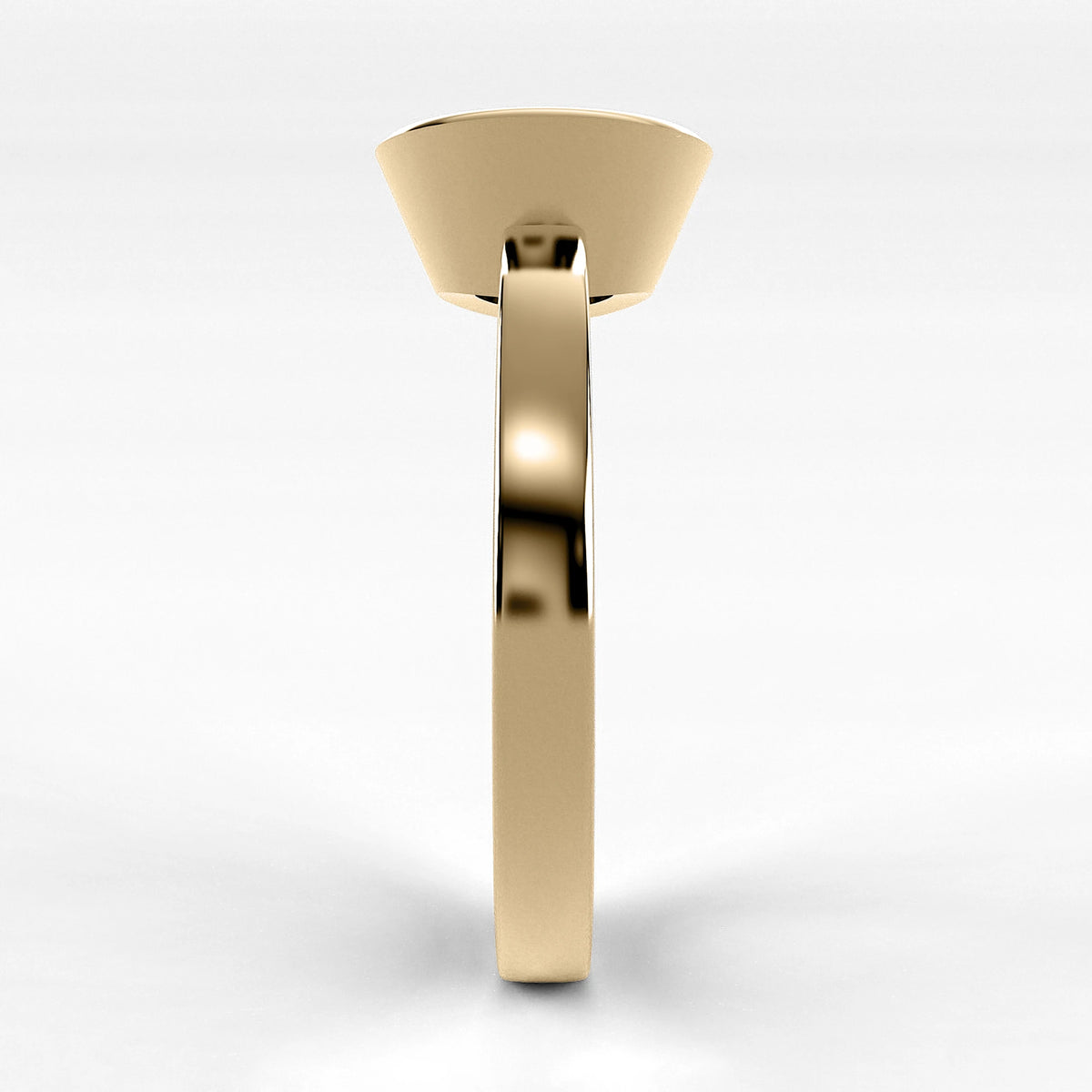 Anillo de Compromiso Eclipse - Redondo en oro amarillo - vista 2