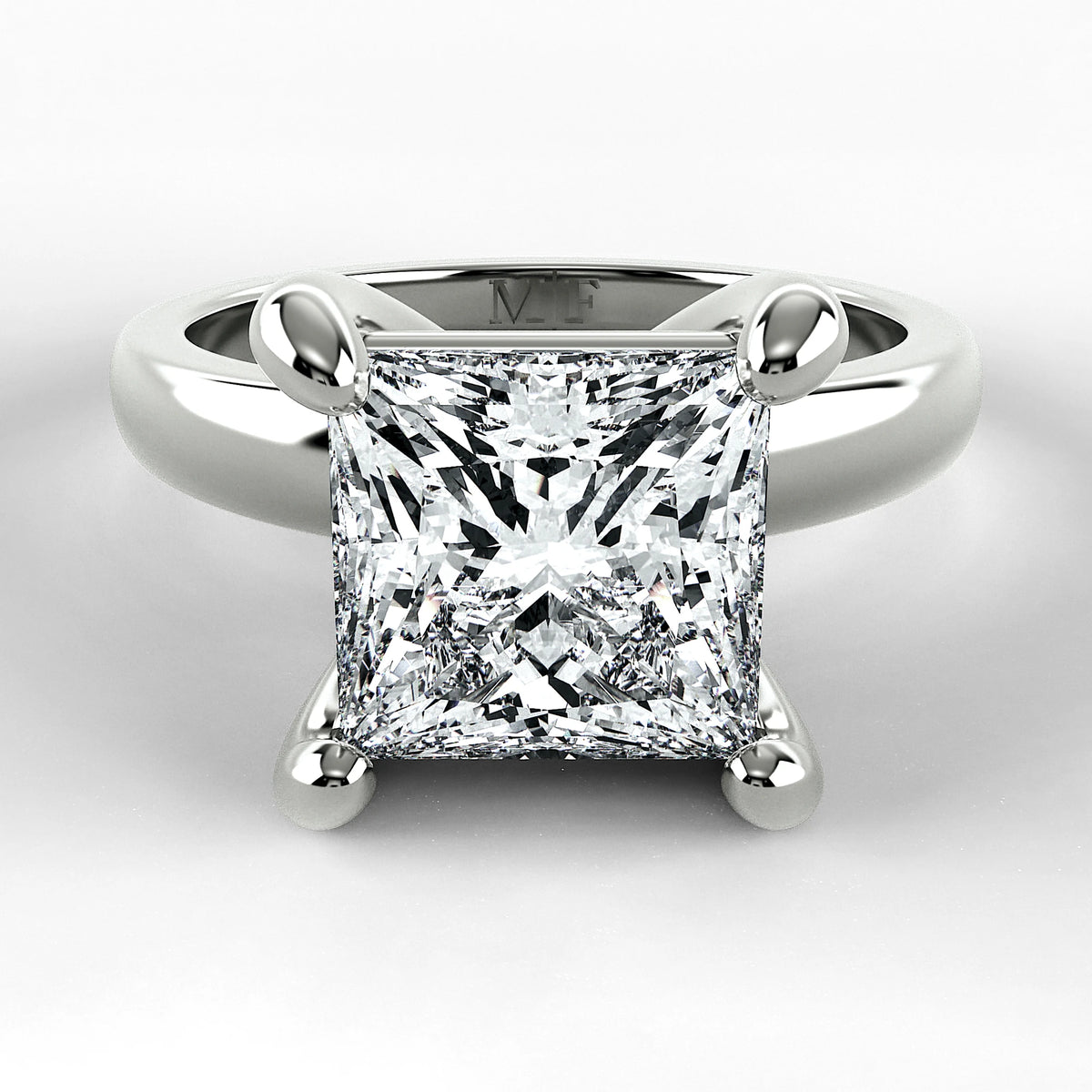 Anillo de Compromiso Verona - Princess en oro blanco - vista 1