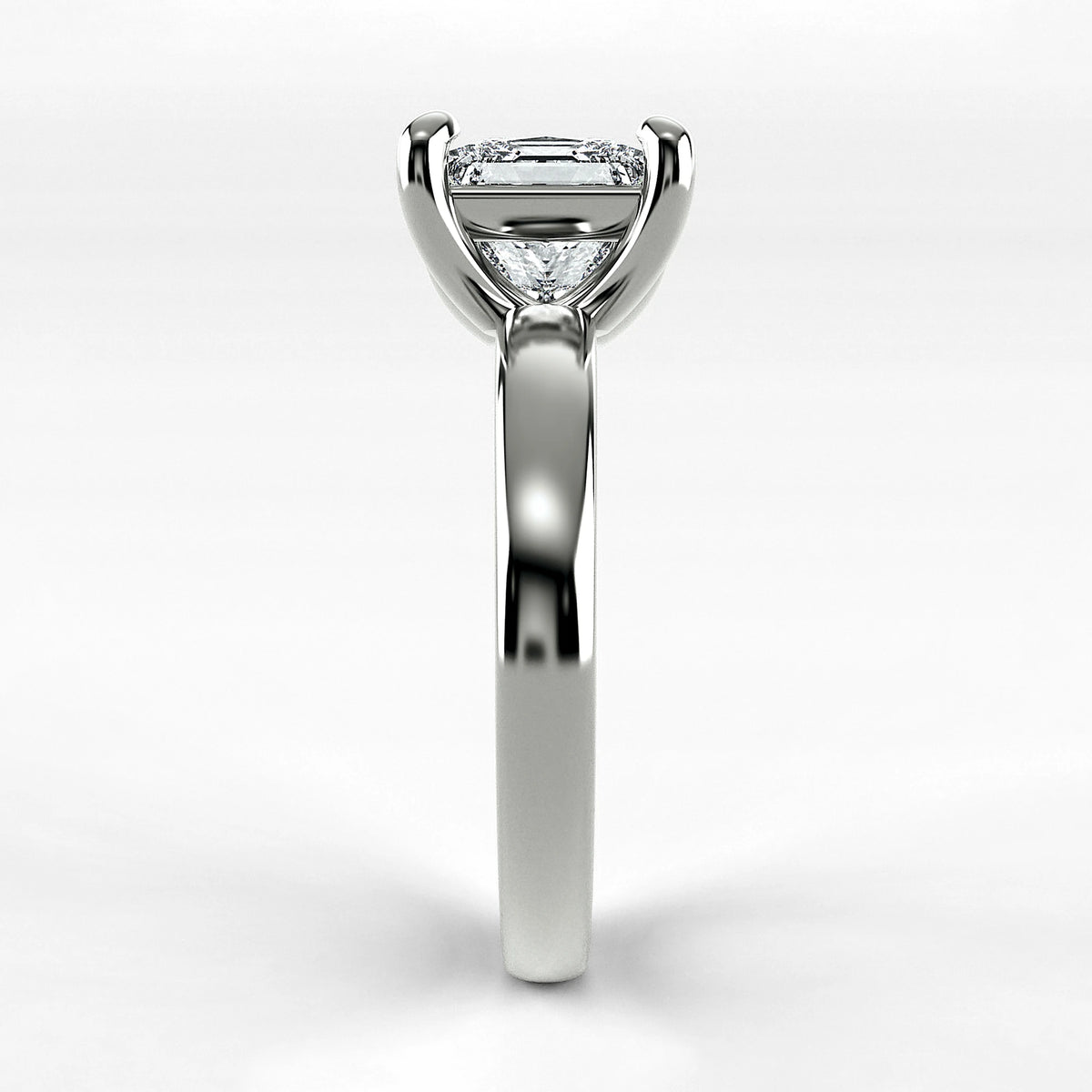 Anillo de Compromiso Verona - Princess en oro blanco - vista 2