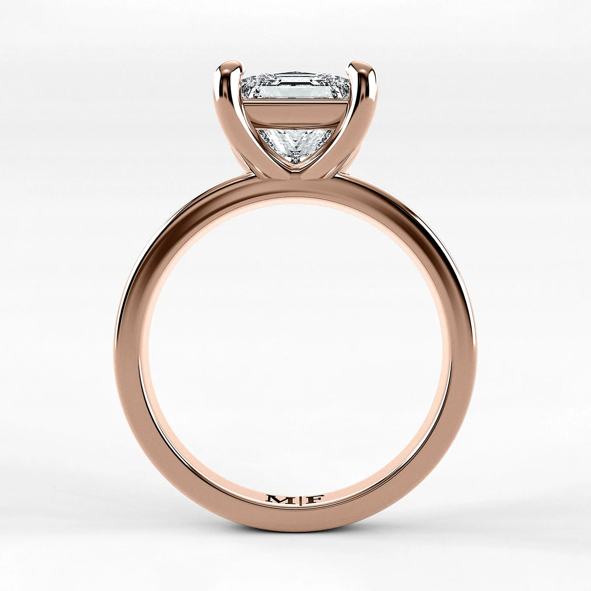Anillo de Compromiso Verona - Princess en oro rosa - vista 3