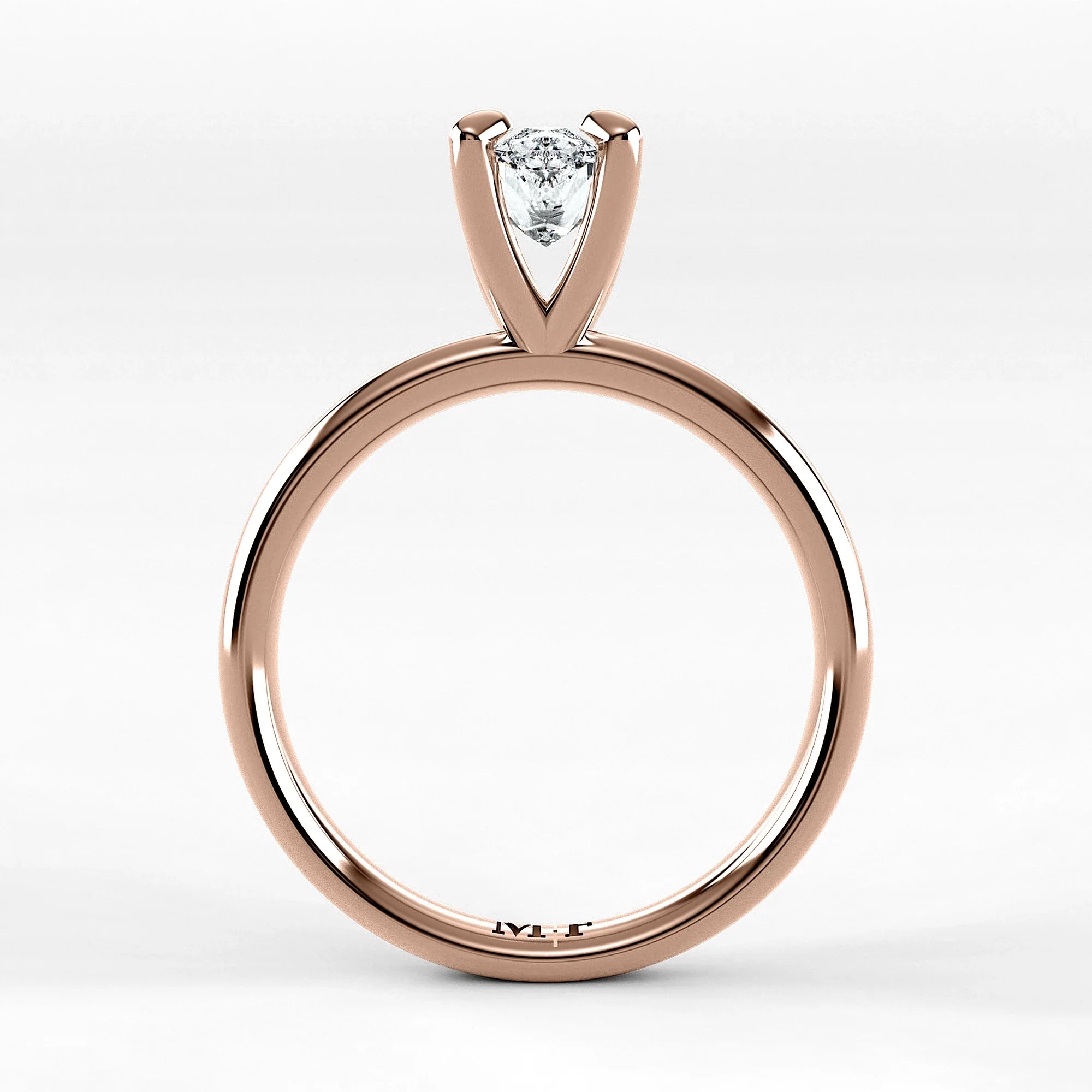 Anillo de Compromiso Esencia - Marquesa en oro rosa - vista 3