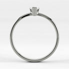 Promesa Impulso corte marquesa en oro blanco, vista de canto