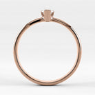 Promesa Impulso corte marquesa en oro rosa, vista de canto